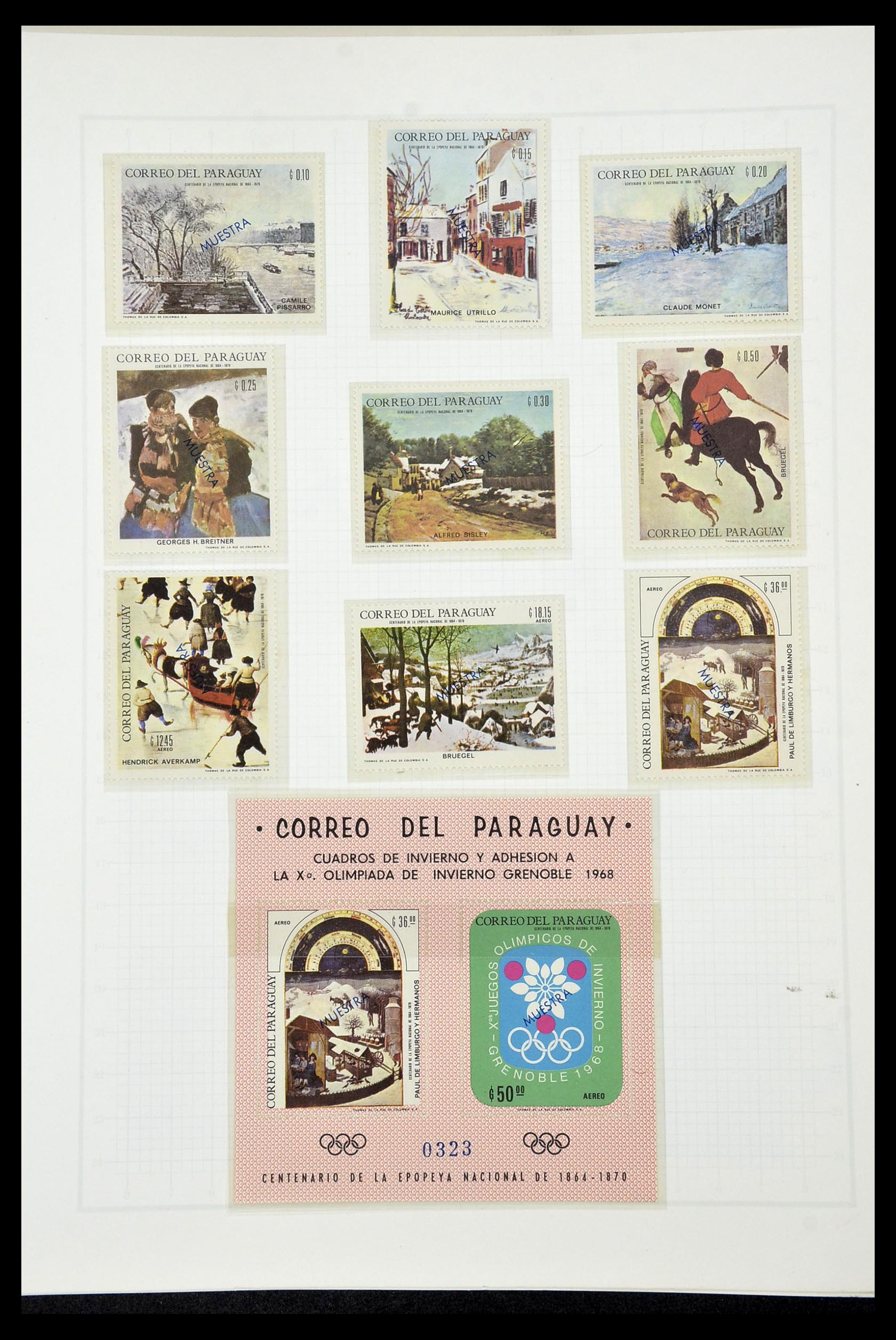34431 092 - Postzegelverzameling 34431 Olympische Spelen 1964-1968.
