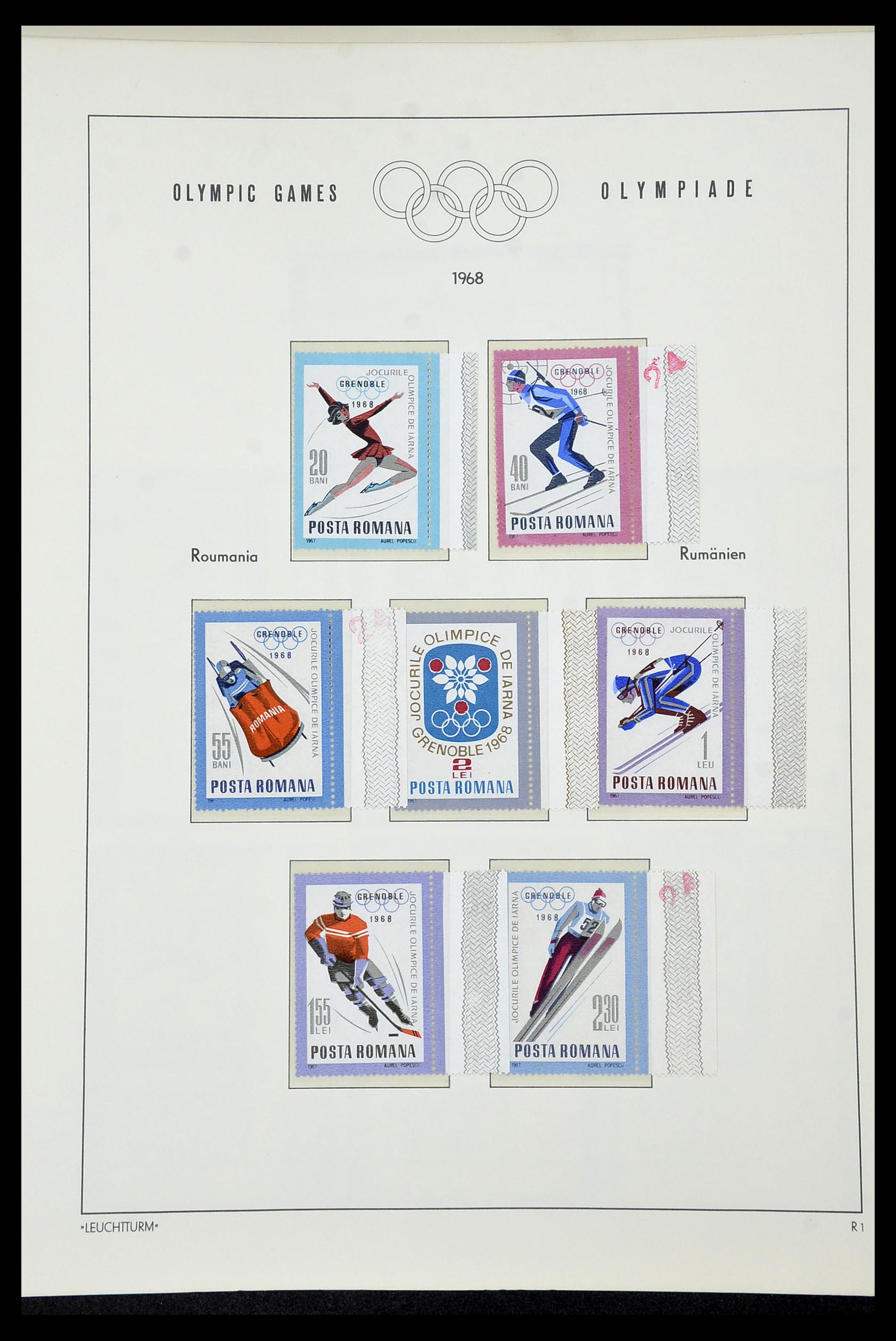 34431 096 - Postzegelverzameling 34431 Olympische Spelen 1964-1968.