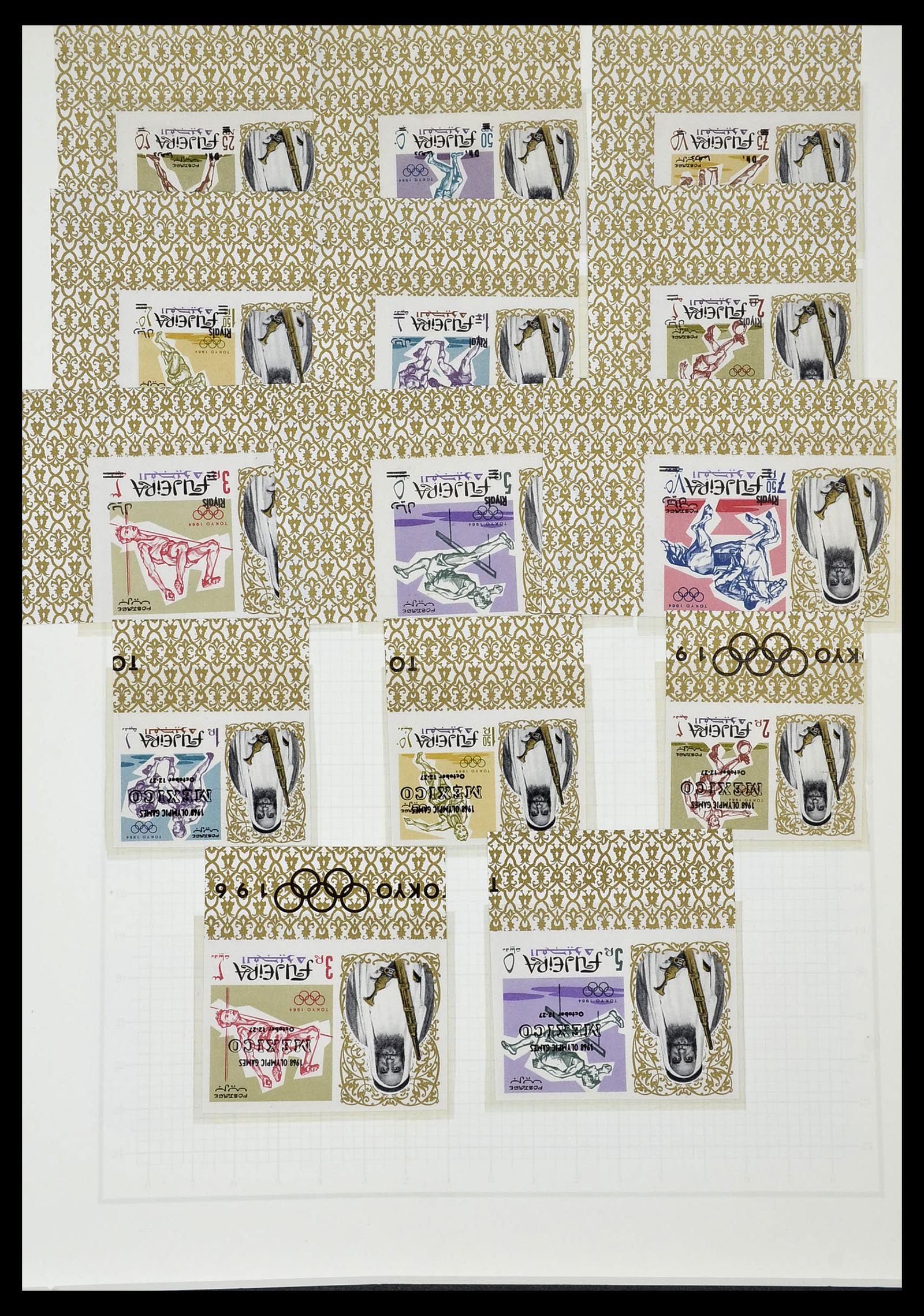 34431 522 - Postzegelverzameling 34431 Olympische Spelen 1964-1968.