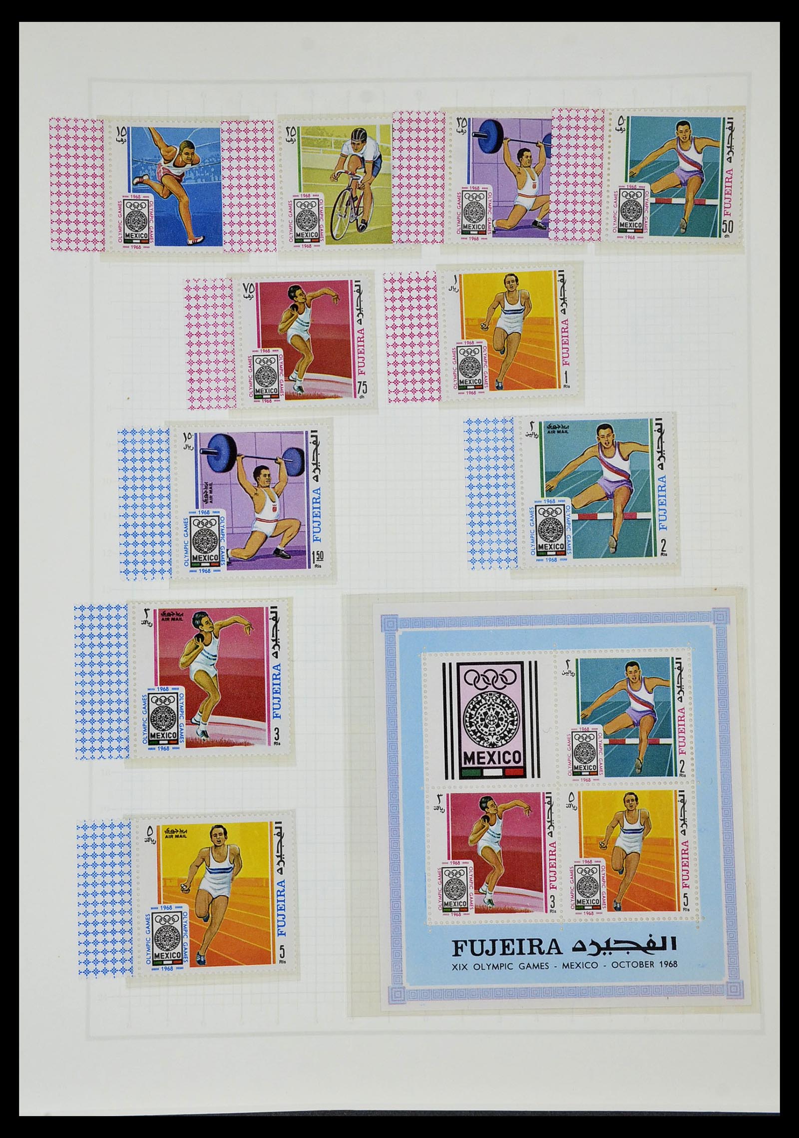 34431 523 - Postzegelverzameling 34431 Olympische Spelen 1964-1968.