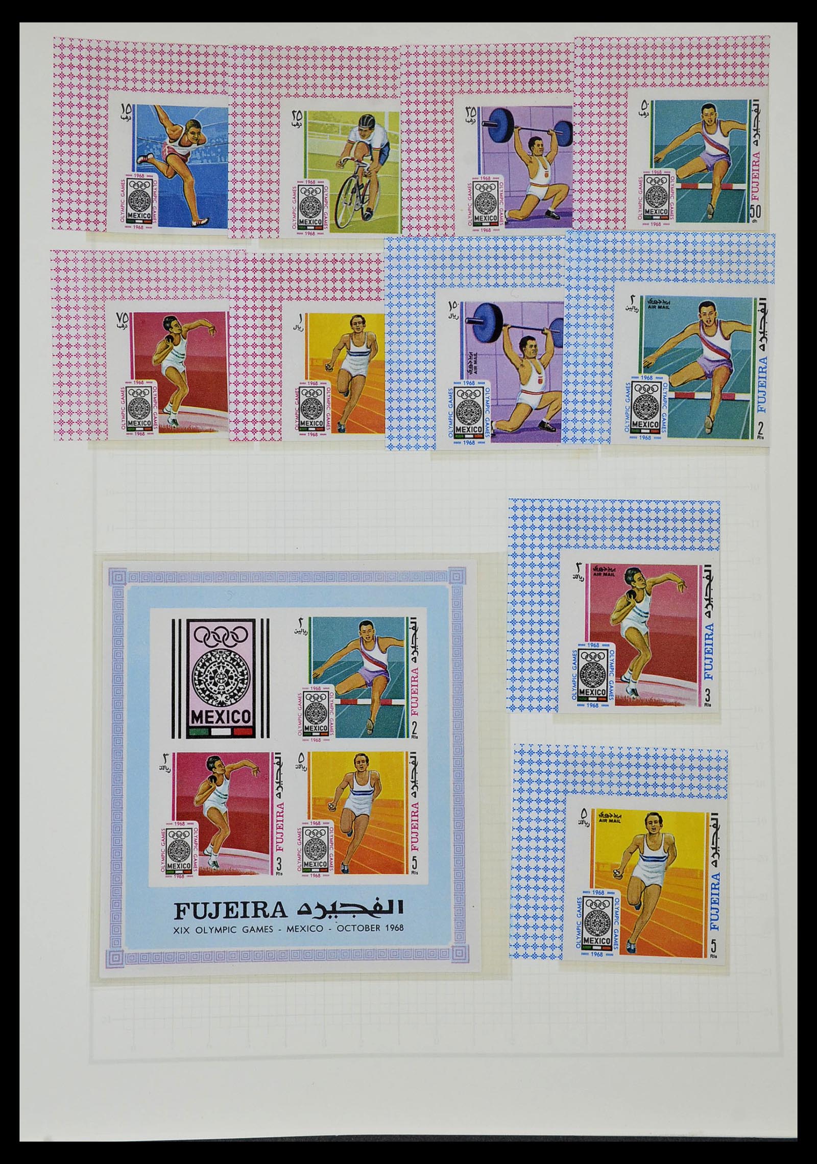 34431 524 - Postzegelverzameling 34431 Olympische Spelen 1964-1968.