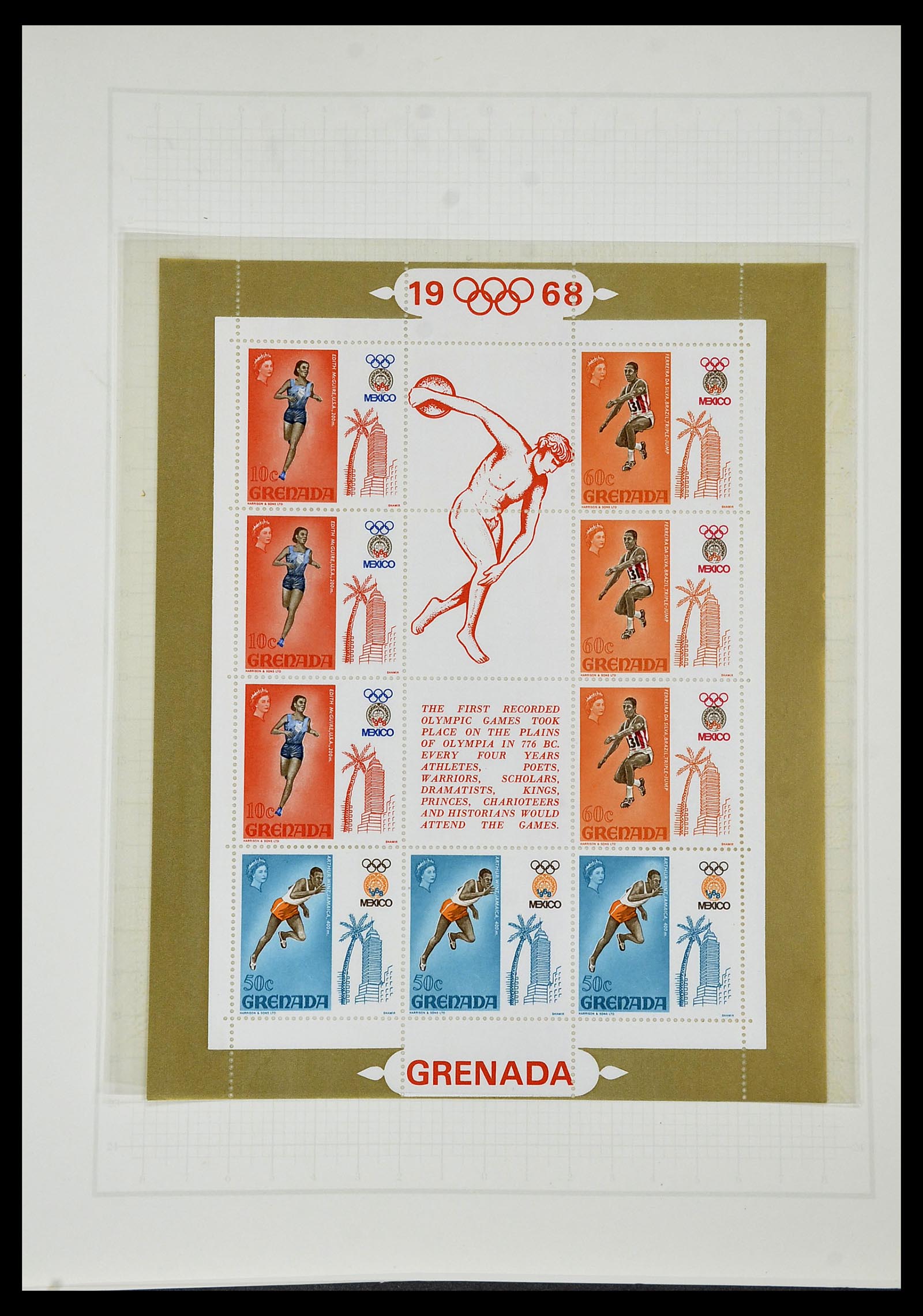 34431 527 - Postzegelverzameling 34431 Olympische Spelen 1964-1968.