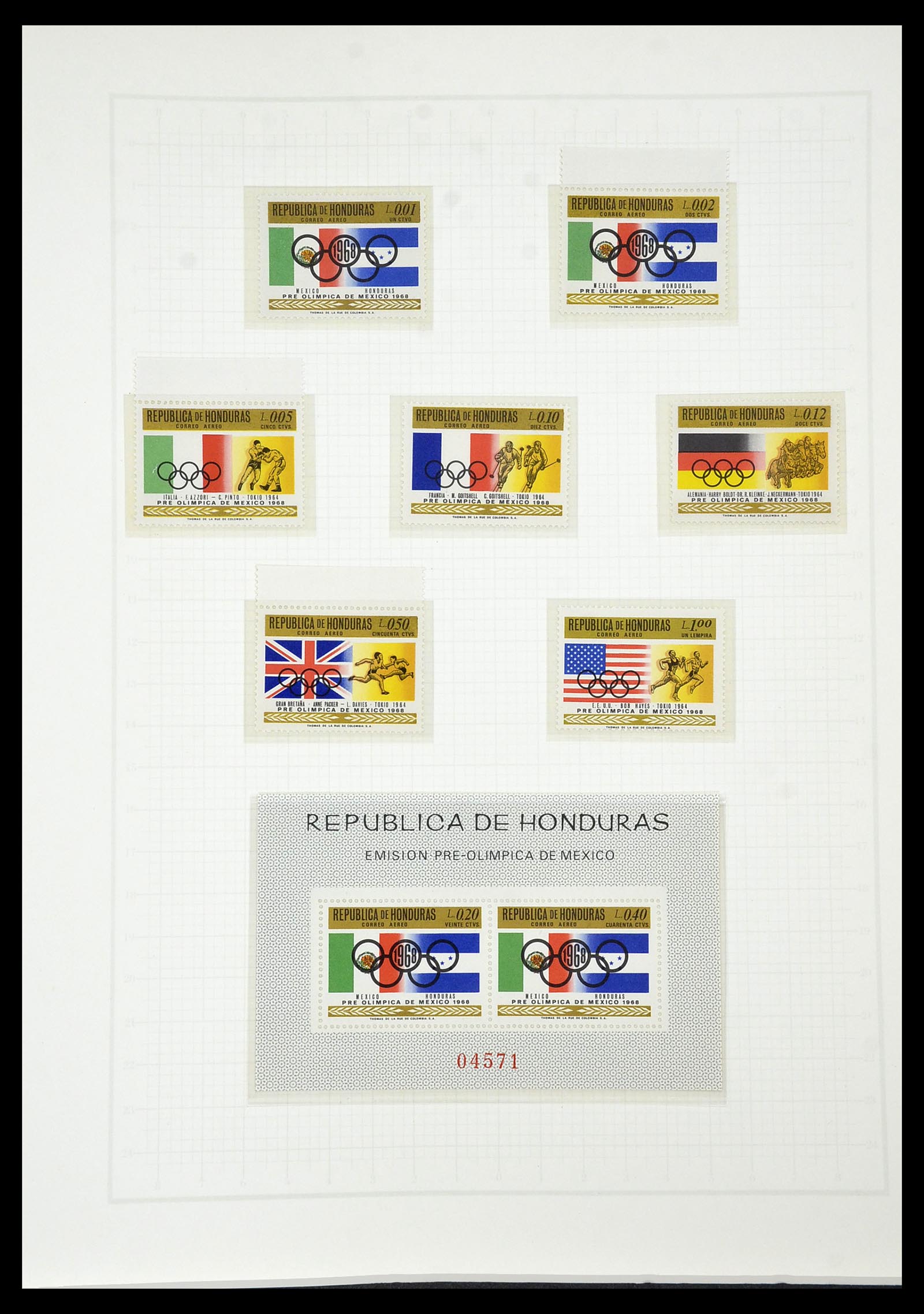 34431 532 - Postzegelverzameling 34431 Olympische Spelen 1964-1968.