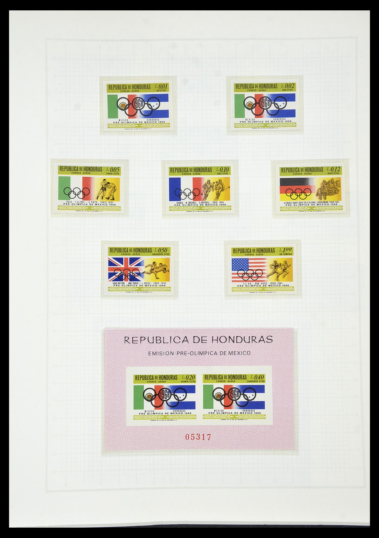 34431 533 - Postzegelverzameling 34431 Olympische Spelen 1964-1968.