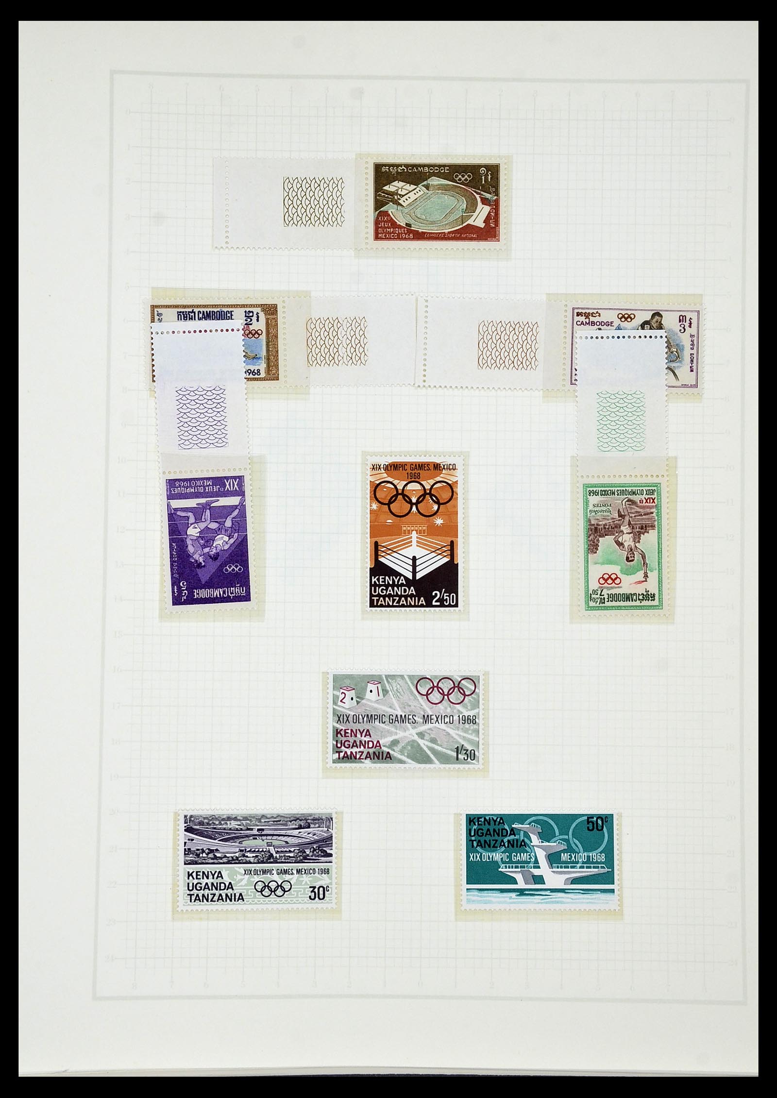 34431 535 - Postzegelverzameling 34431 Olympische Spelen 1964-1968.