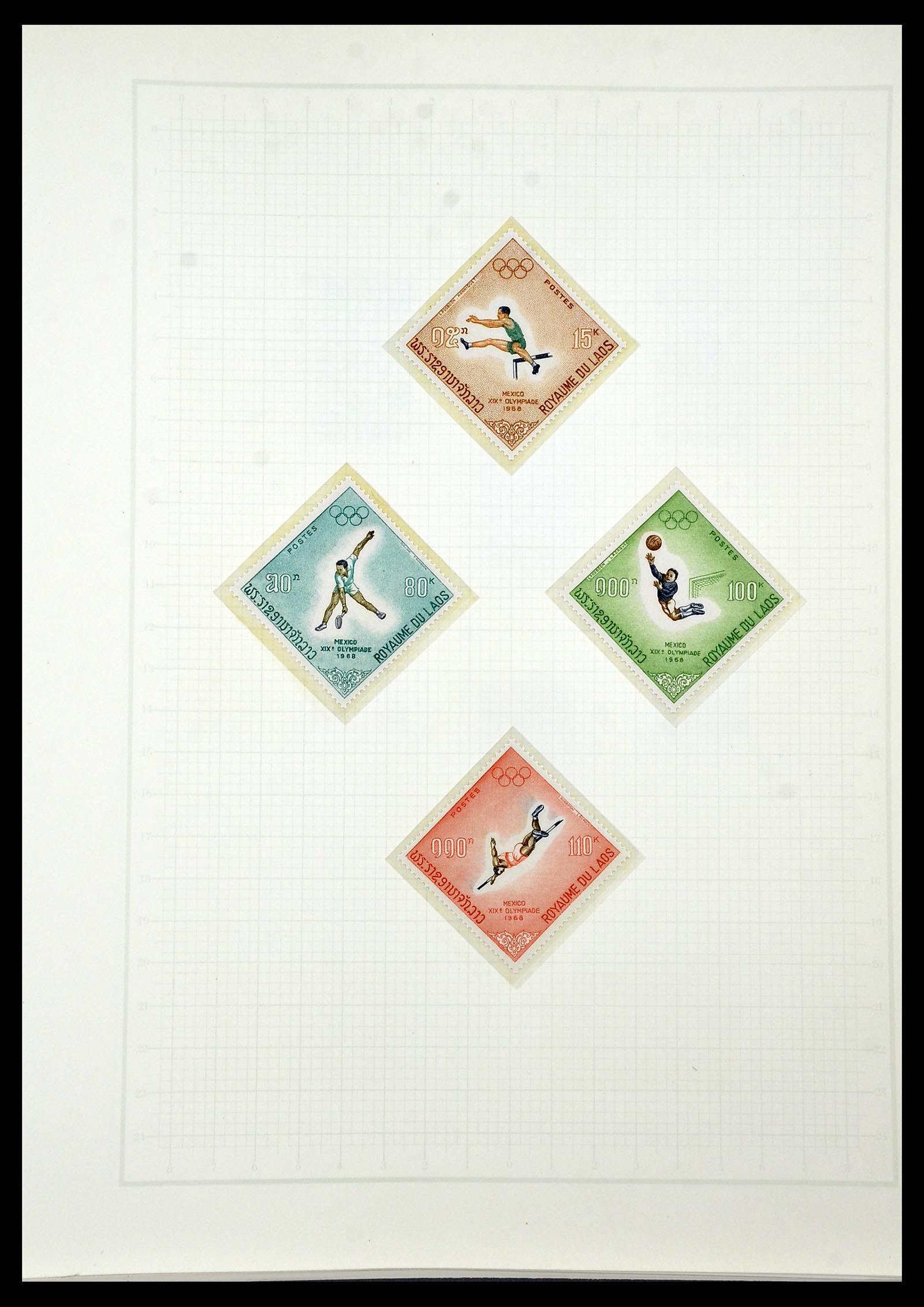 34431 536 - Postzegelverzameling 34431 Olympische Spelen 1964-1968.