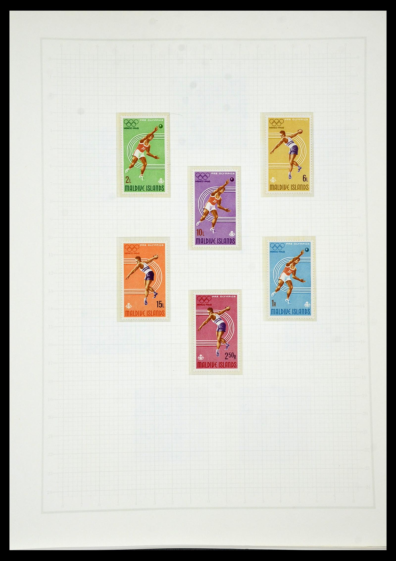 34431 537 - Postzegelverzameling 34431 Olympische Spelen 1964-1968.