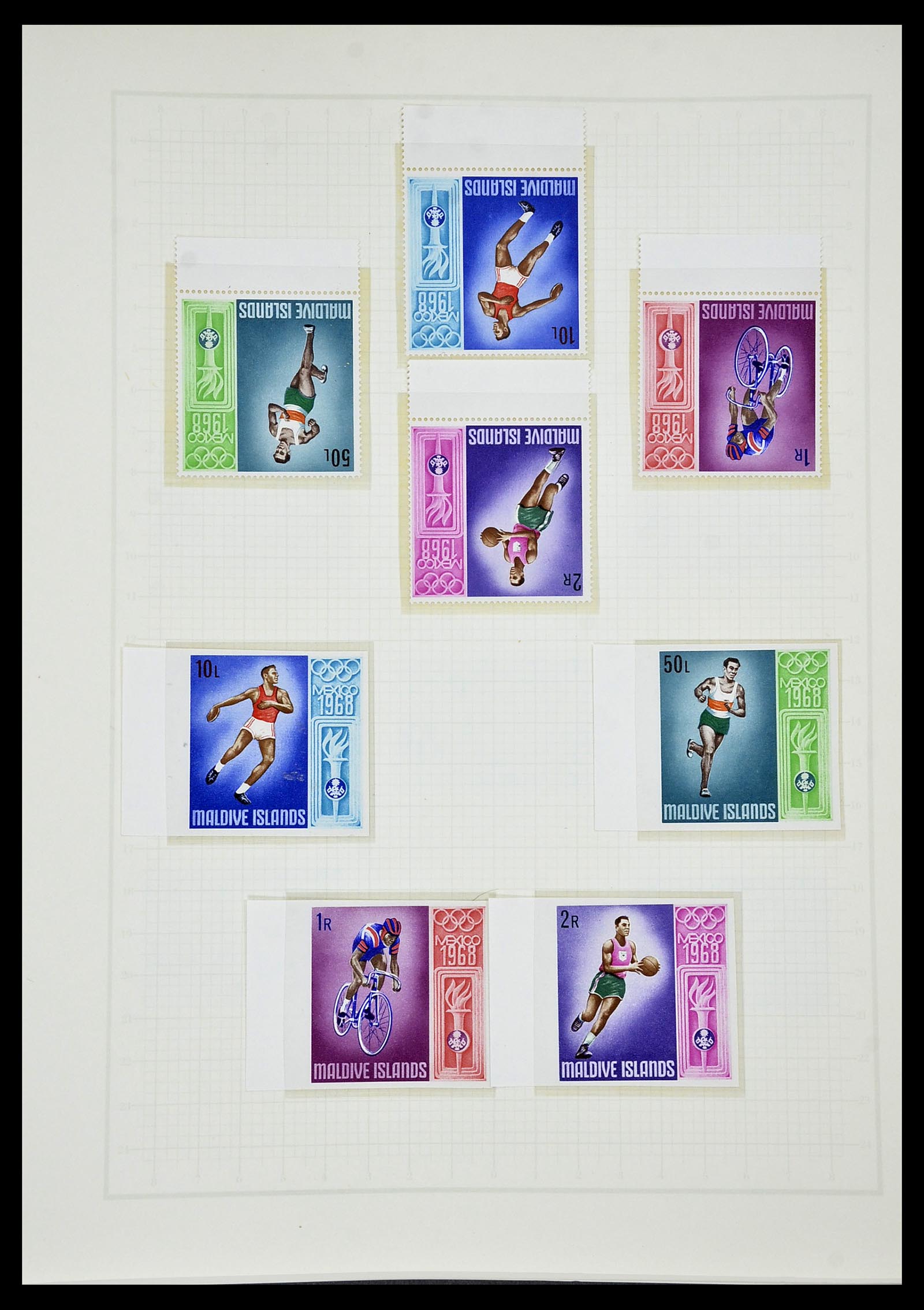 34431 538 - Postzegelverzameling 34431 Olympische Spelen 1964-1968.