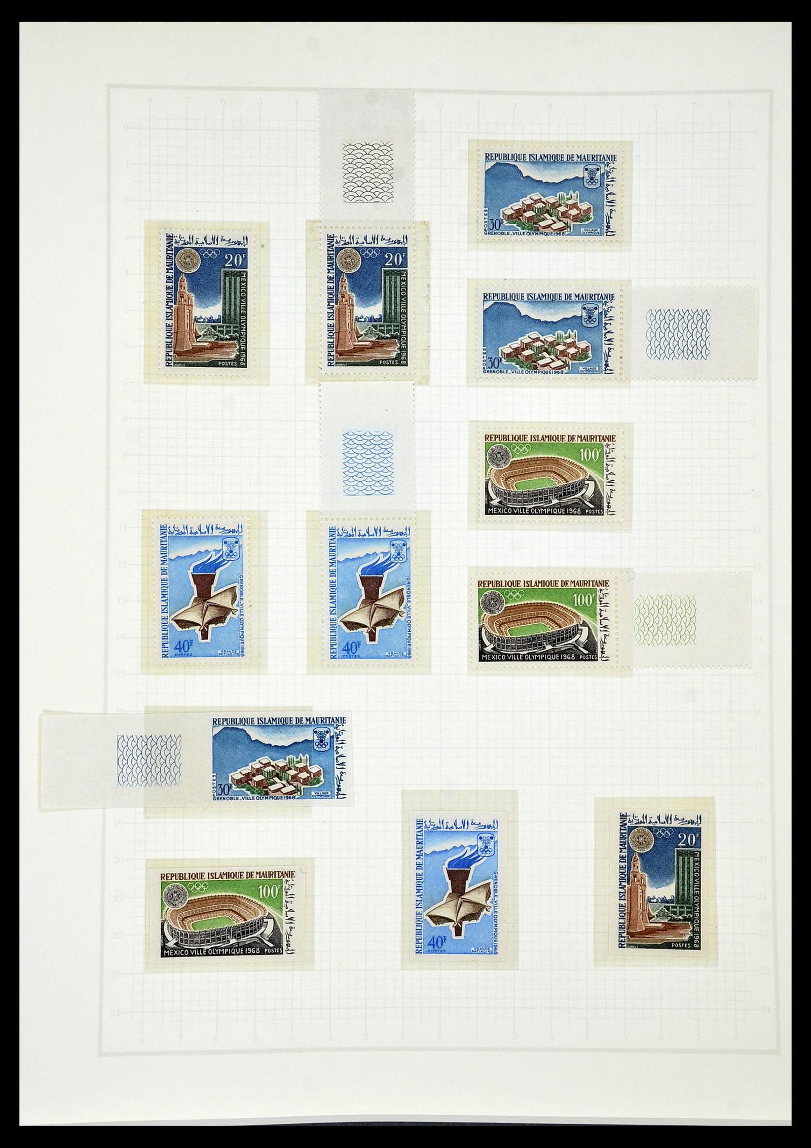 34431 540 - Postzegelverzameling 34431 Olympische Spelen 1964-1968.