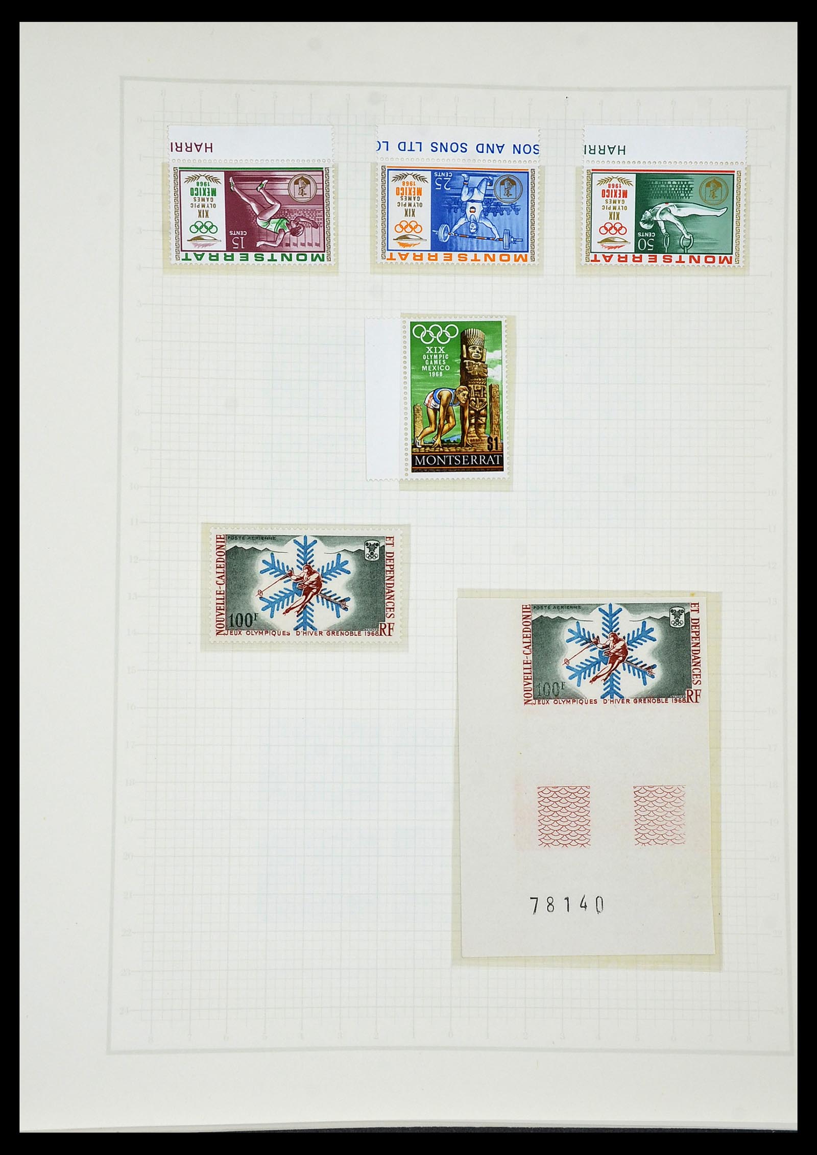 34431 542 - Stamp Collection 34431 Olympics 1964-1968.