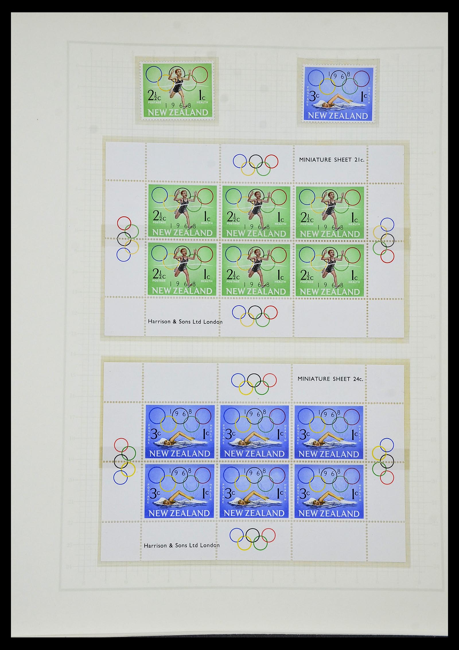 34431 543 - Postzegelverzameling 34431 Olympische Spelen 1964-1968.