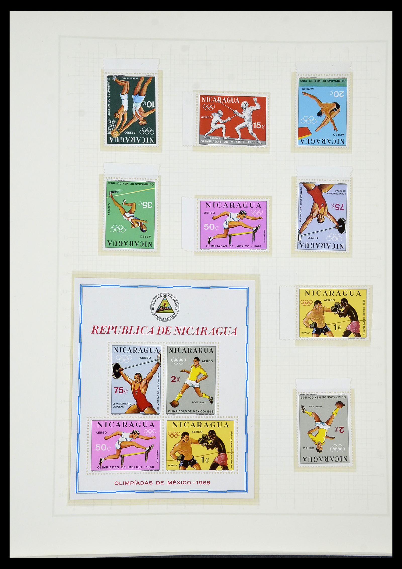 34431 544 - Postzegelverzameling 34431 Olympische Spelen 1964-1968.