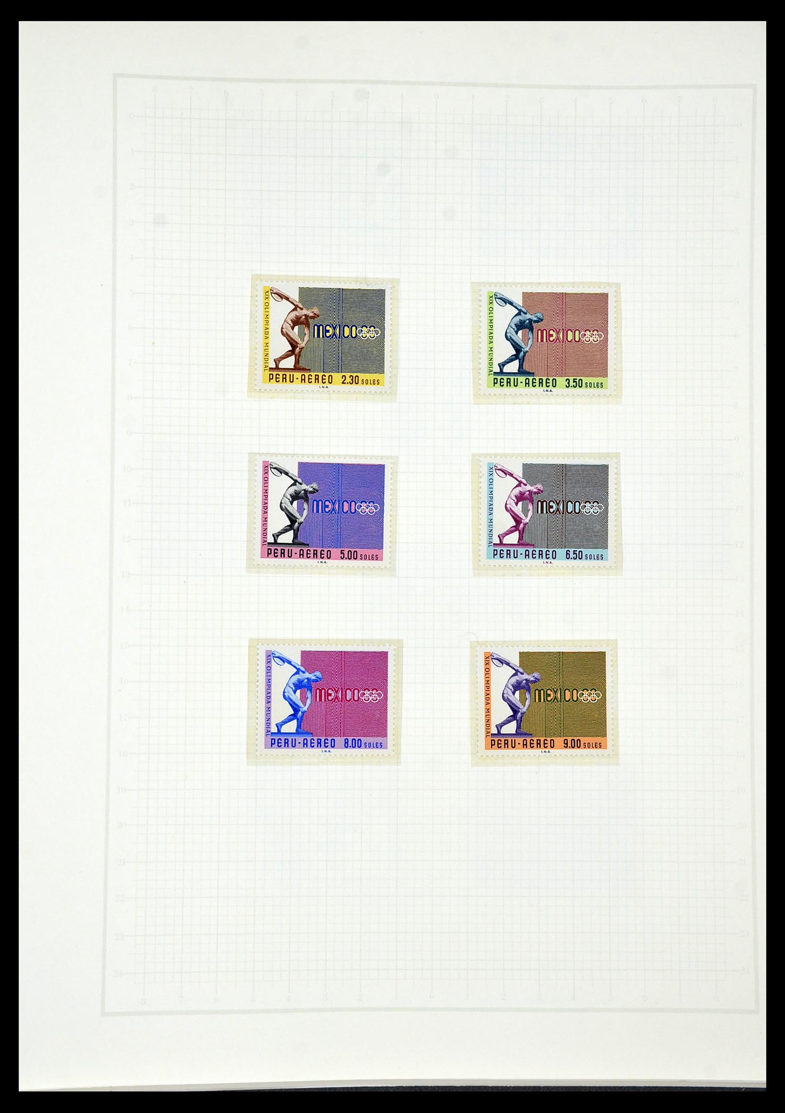 34431 546 - Postzegelverzameling 34431 Olympische Spelen 1964-1968.