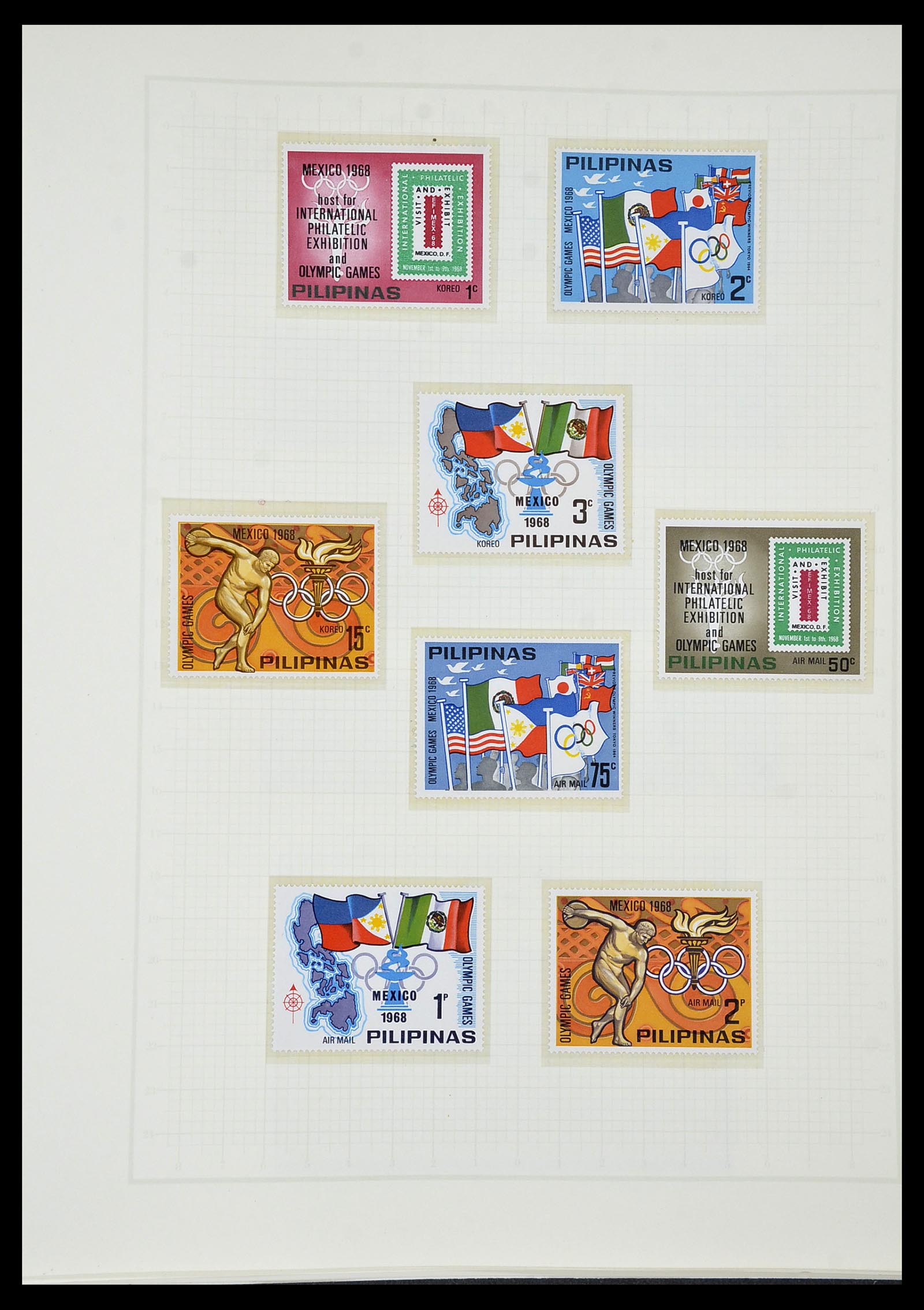 34431 547 - Postzegelverzameling 34431 Olympische Spelen 1964-1968.