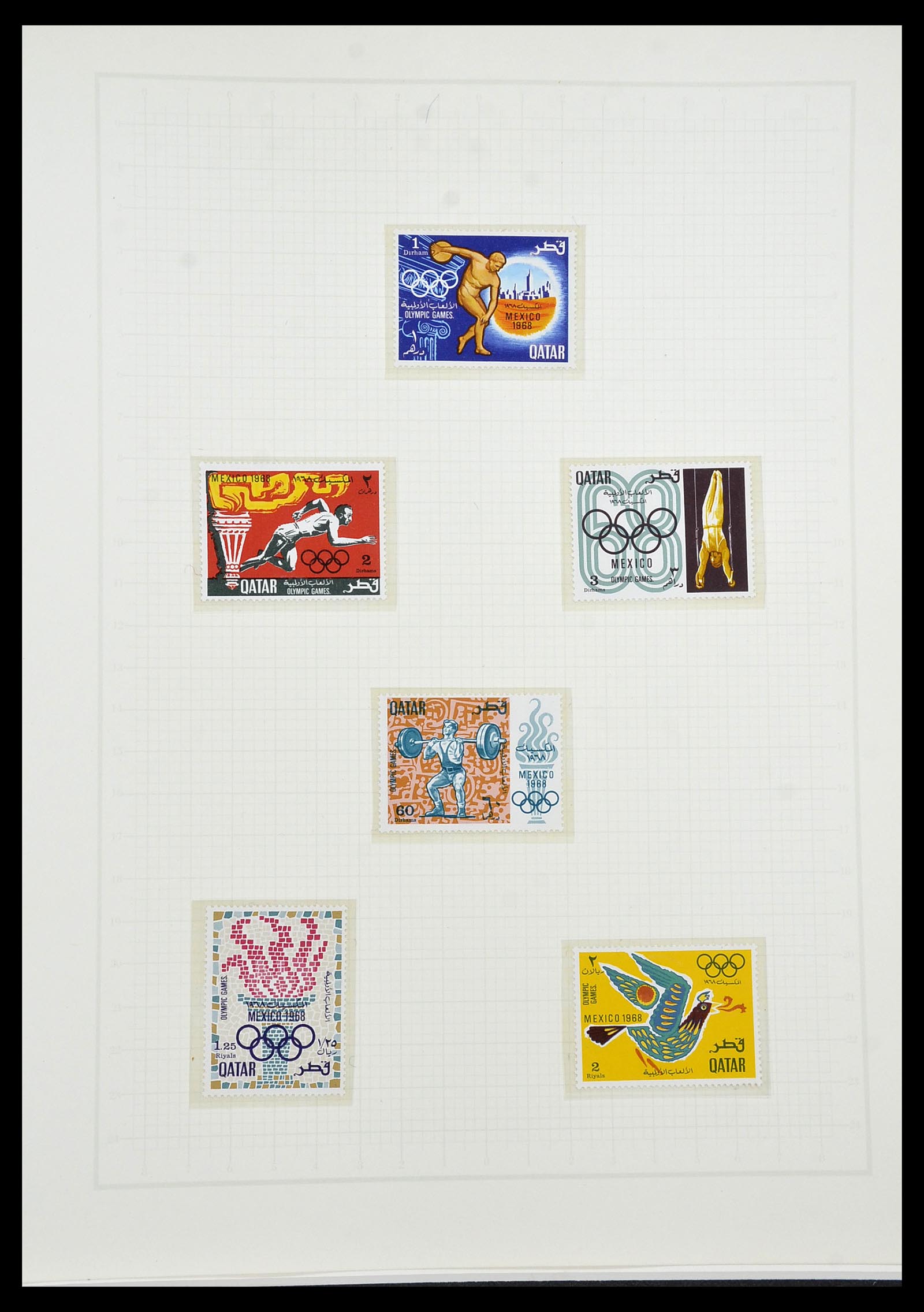 34431 551 - Stamp Collection 34431 Olympics 1964-1968.