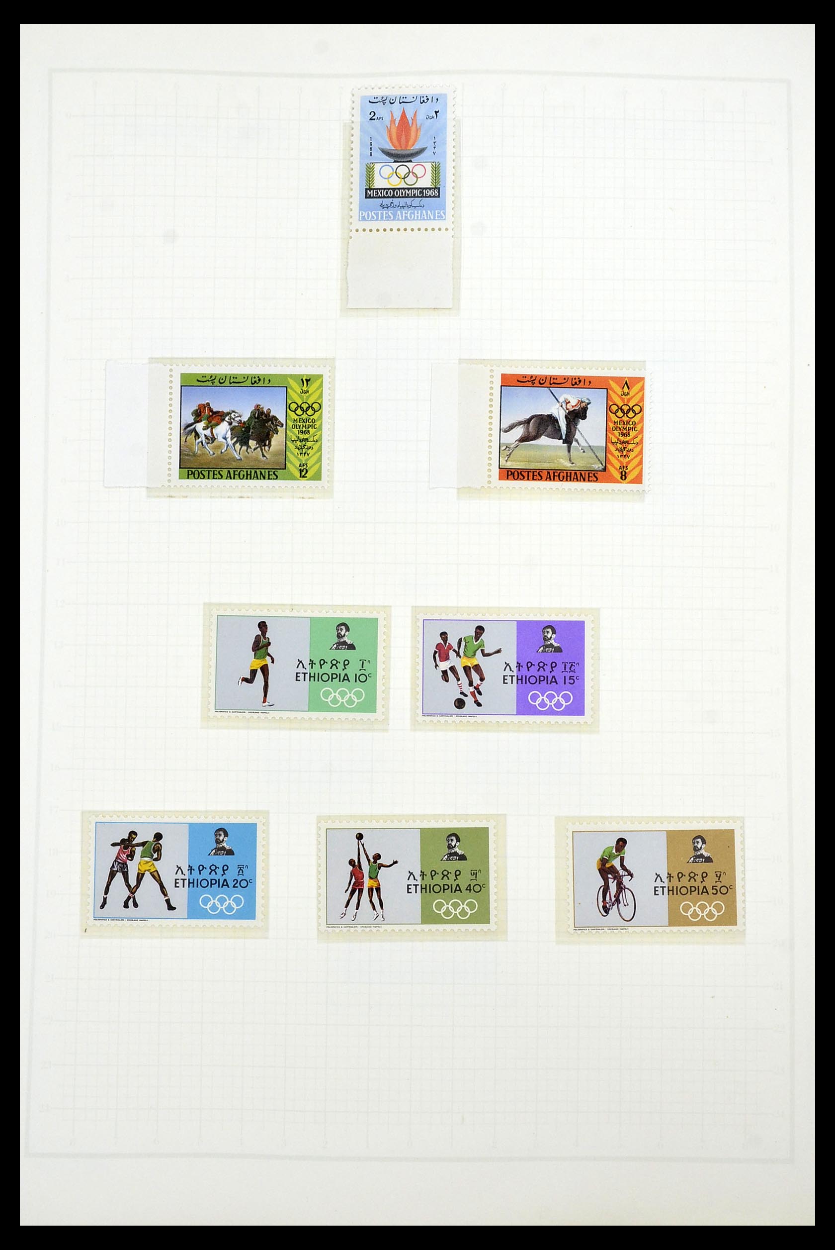 34431 553 - Postzegelverzameling 34431 Olympische Spelen 1964-1968.