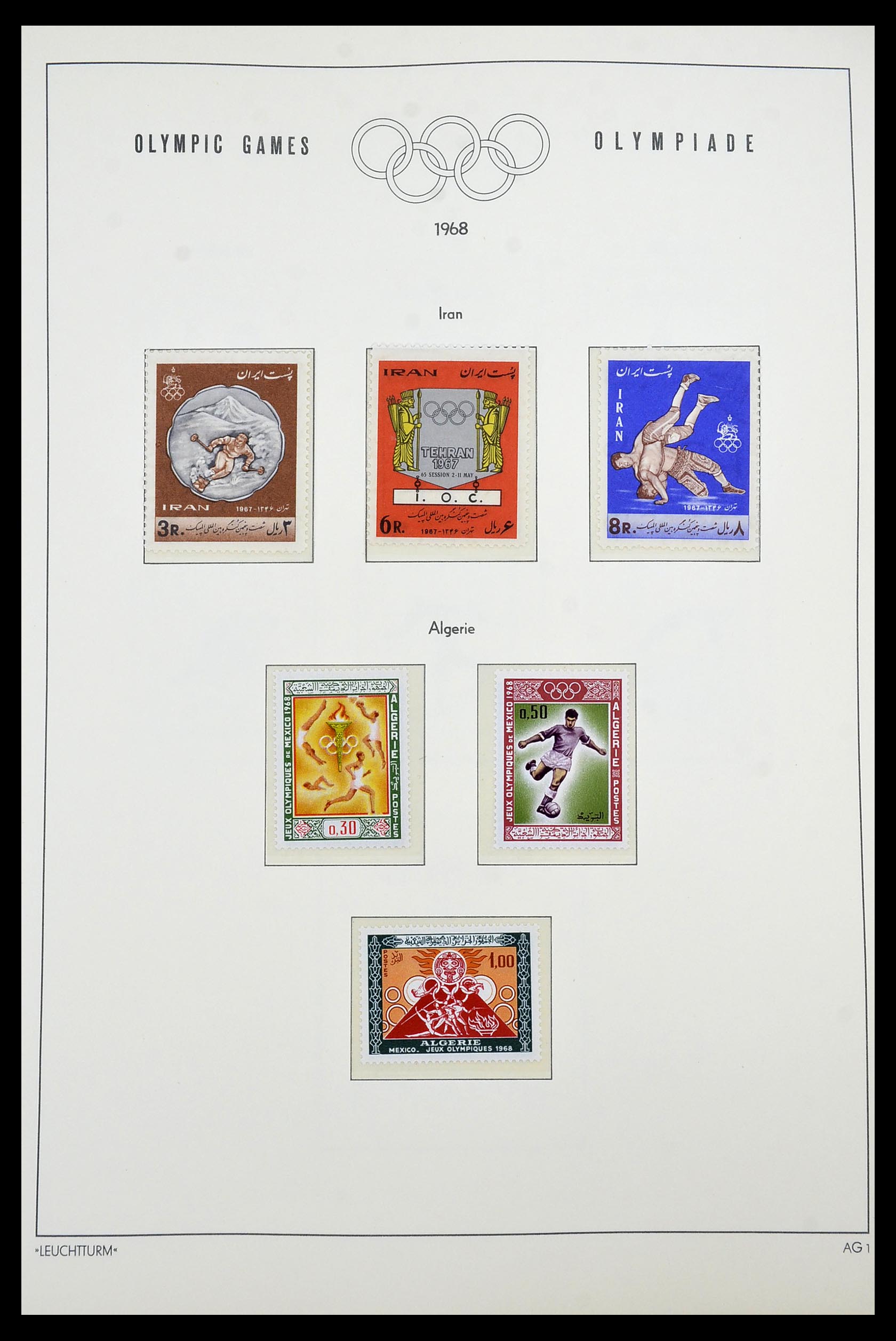 34431 554 - Postzegelverzameling 34431 Olympische Spelen 1964-1968.