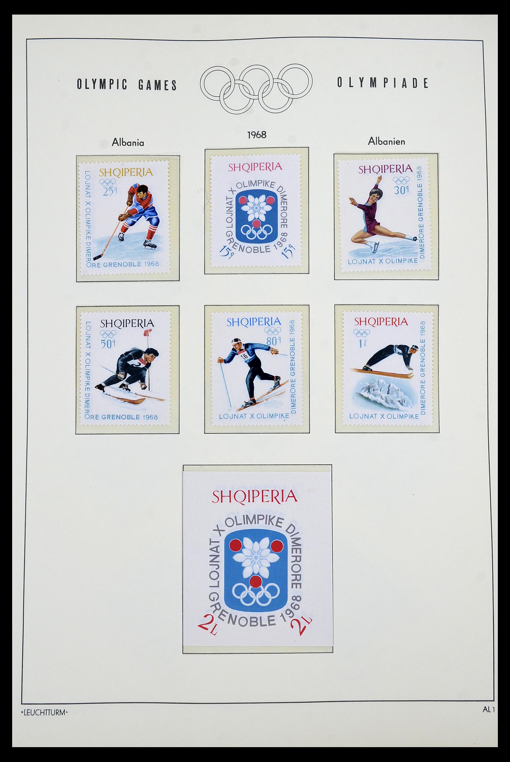 34431 555 - Stamp Collection 34431 Olympics 1964-1968.