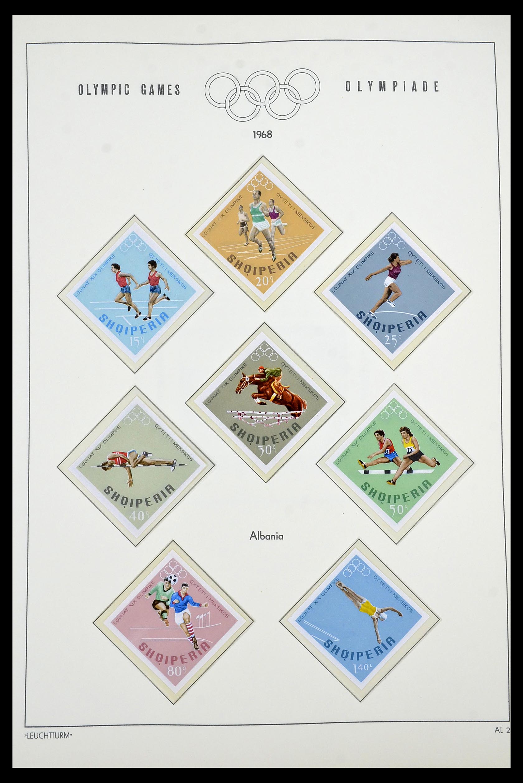 34431 557 - Stamp Collection 34431 Olympics 1964-1968.