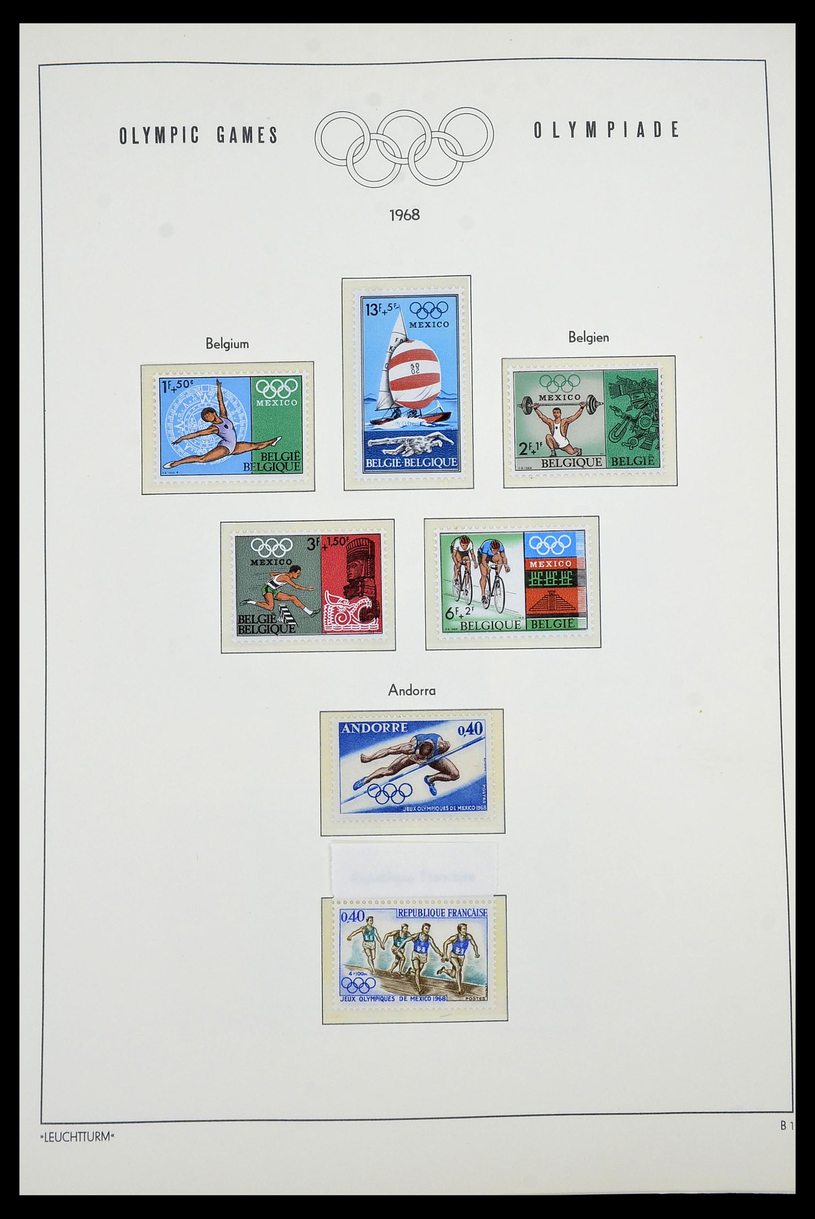 34431 562 - Postzegelverzameling 34431 Olympische Spelen 1964-1968.