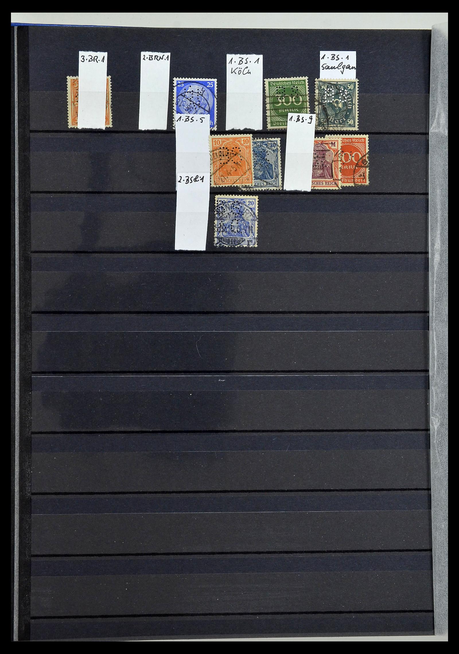 34432 069 - Stamp Collection 34432 German Reich perfins 1900-1933.