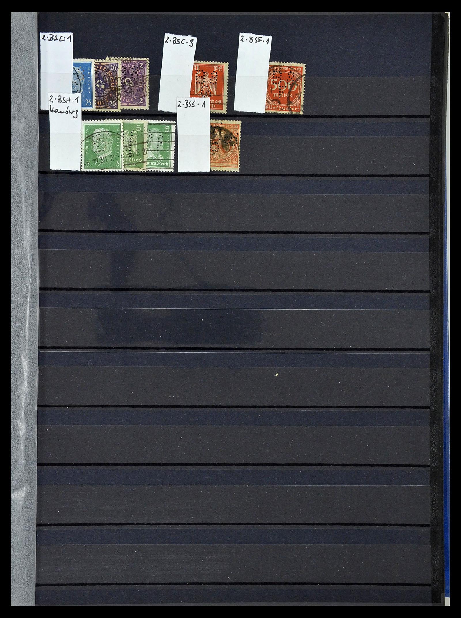 34432 070 - Stamp Collection 34432 German Reich perfins 1900-1933.