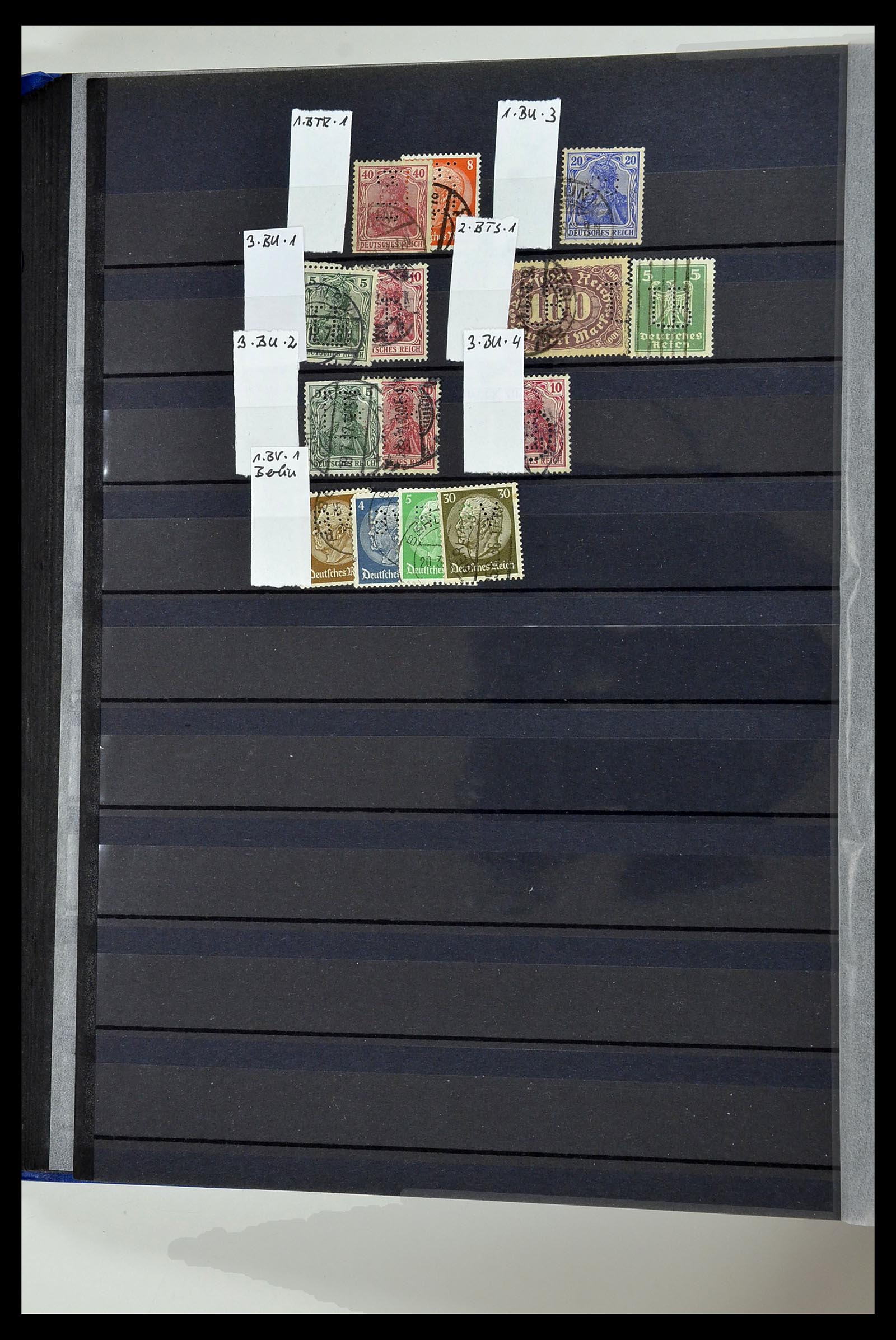 34432 071 - Stamp Collection 34432 German Reich perfins 1900-1933.