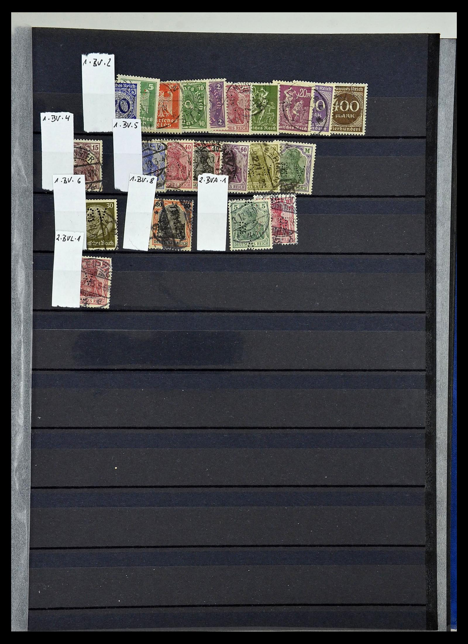 34432 072 - Stamp Collection 34432 German Reich perfins 1900-1933.