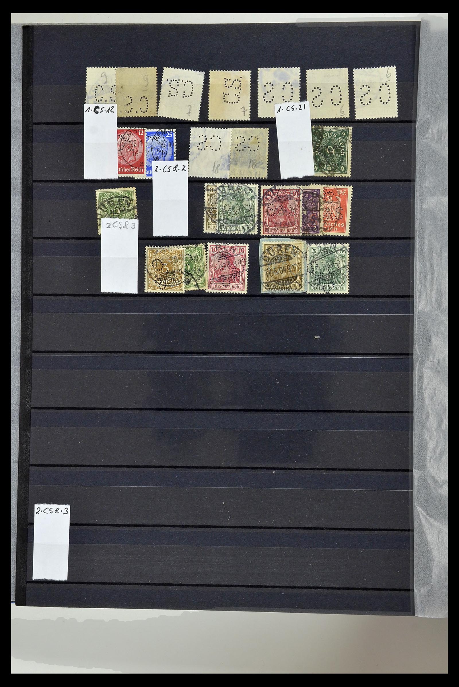 34432 088 - Stamp Collection 34432 German Reich perfins 1900-1933.