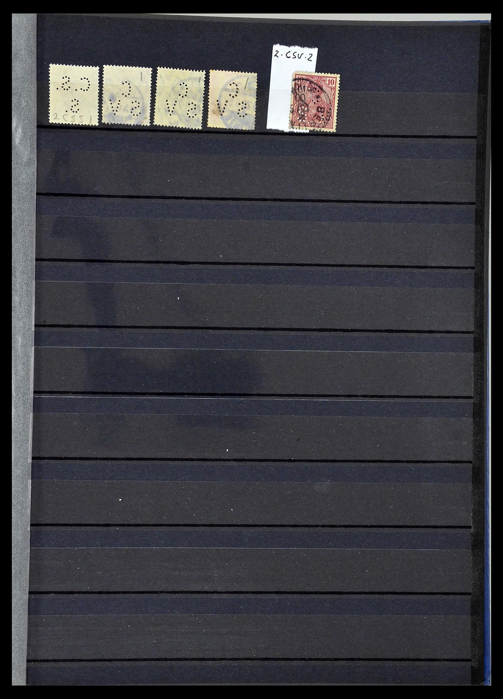 34432 089 - Stamp Collection 34432 German Reich perfins 1900-1933.
