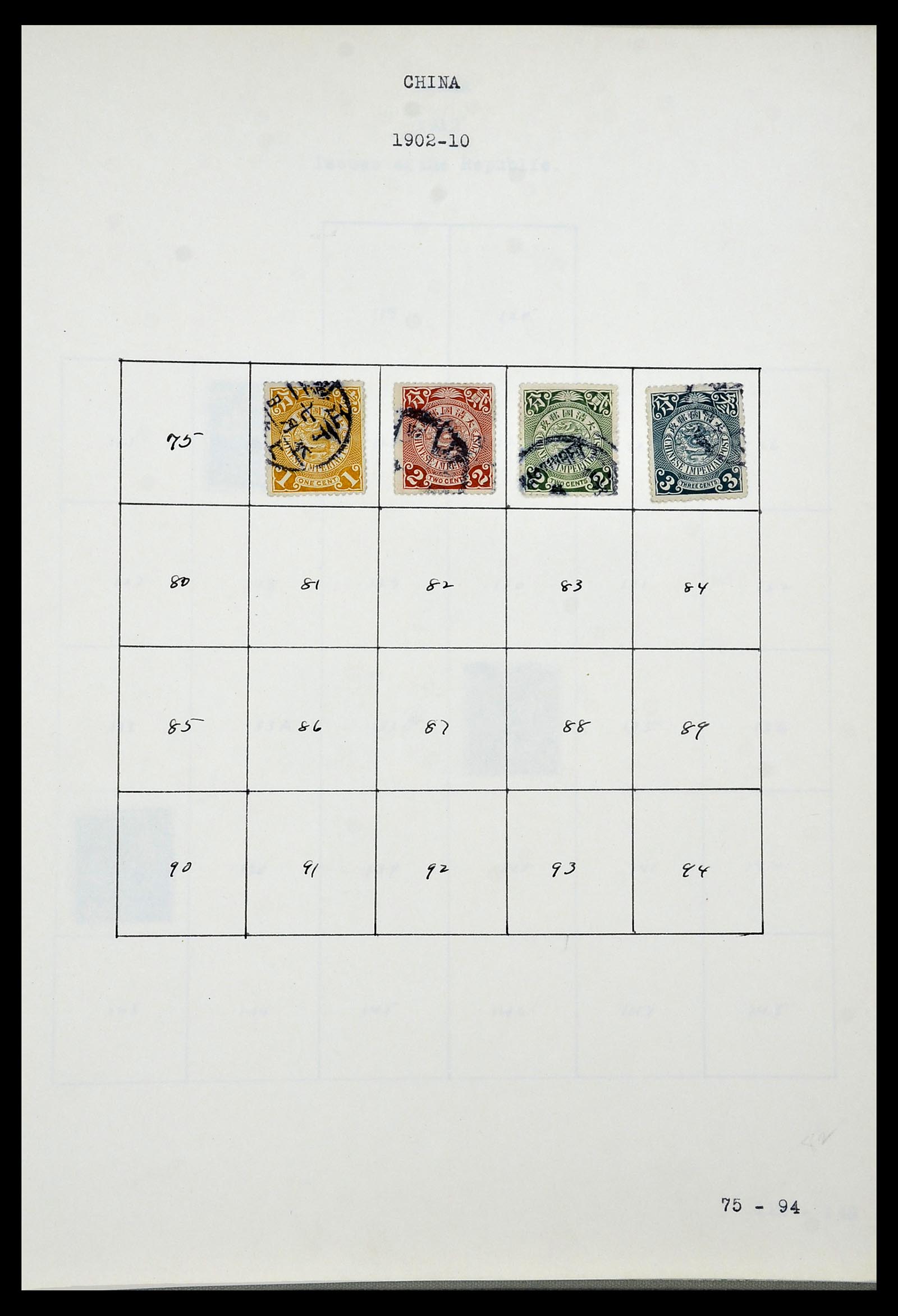 34433 026 - Postzegelverzameling 34433 Wereld 1883-1950.