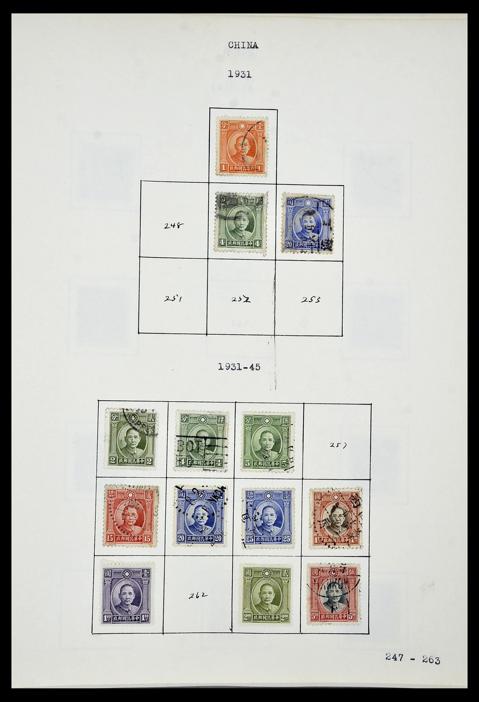 34433 032 - Postzegelverzameling 34433 Wereld 1883-1950.