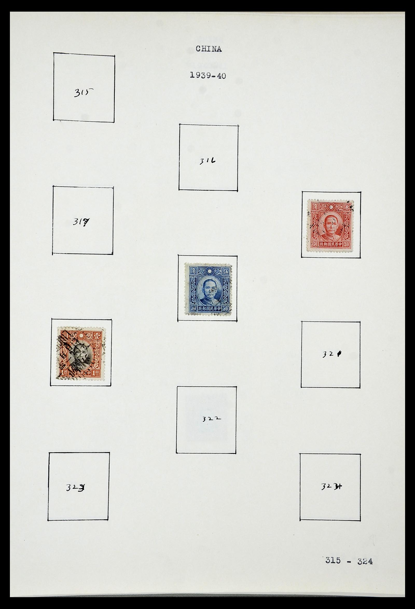 34433 038 - Postzegelverzameling 34433 Wereld 1883-1950.