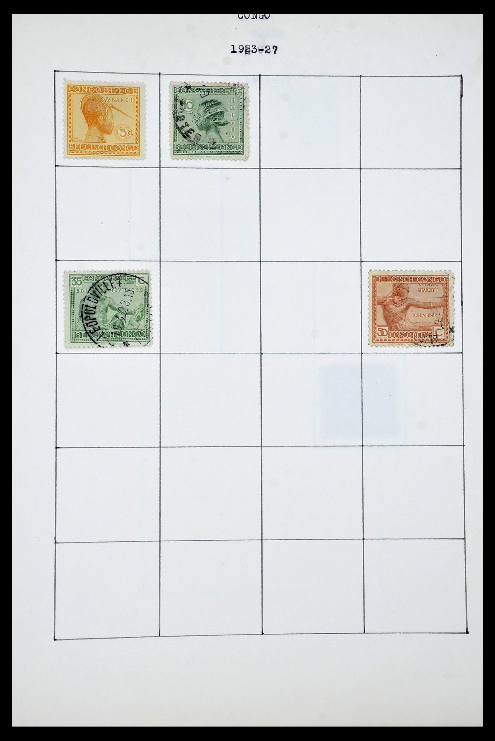 34433 054 - Postzegelverzameling 34433 Wereld 1883-1950.
