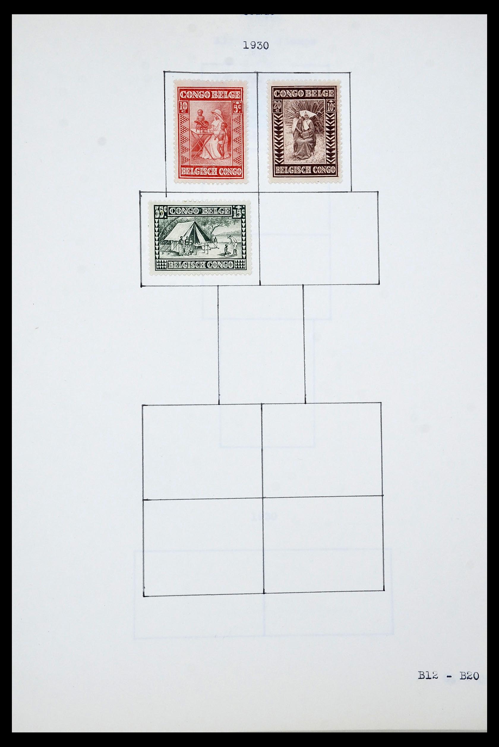 34433 056 - Postzegelverzameling 34433 Wereld 1883-1950.