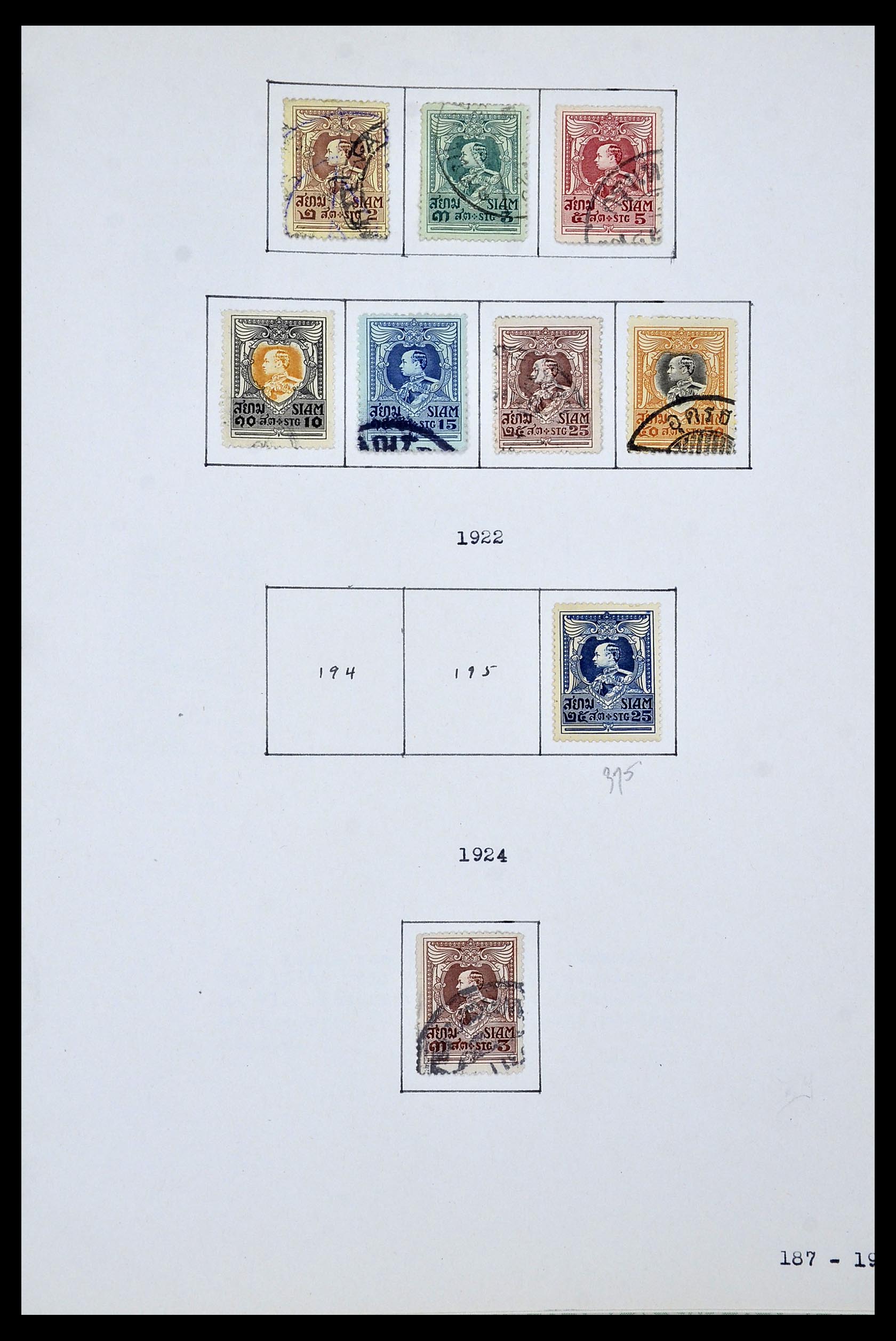 34433 074 - Postzegelverzameling 34433 Wereld 1883-1950.