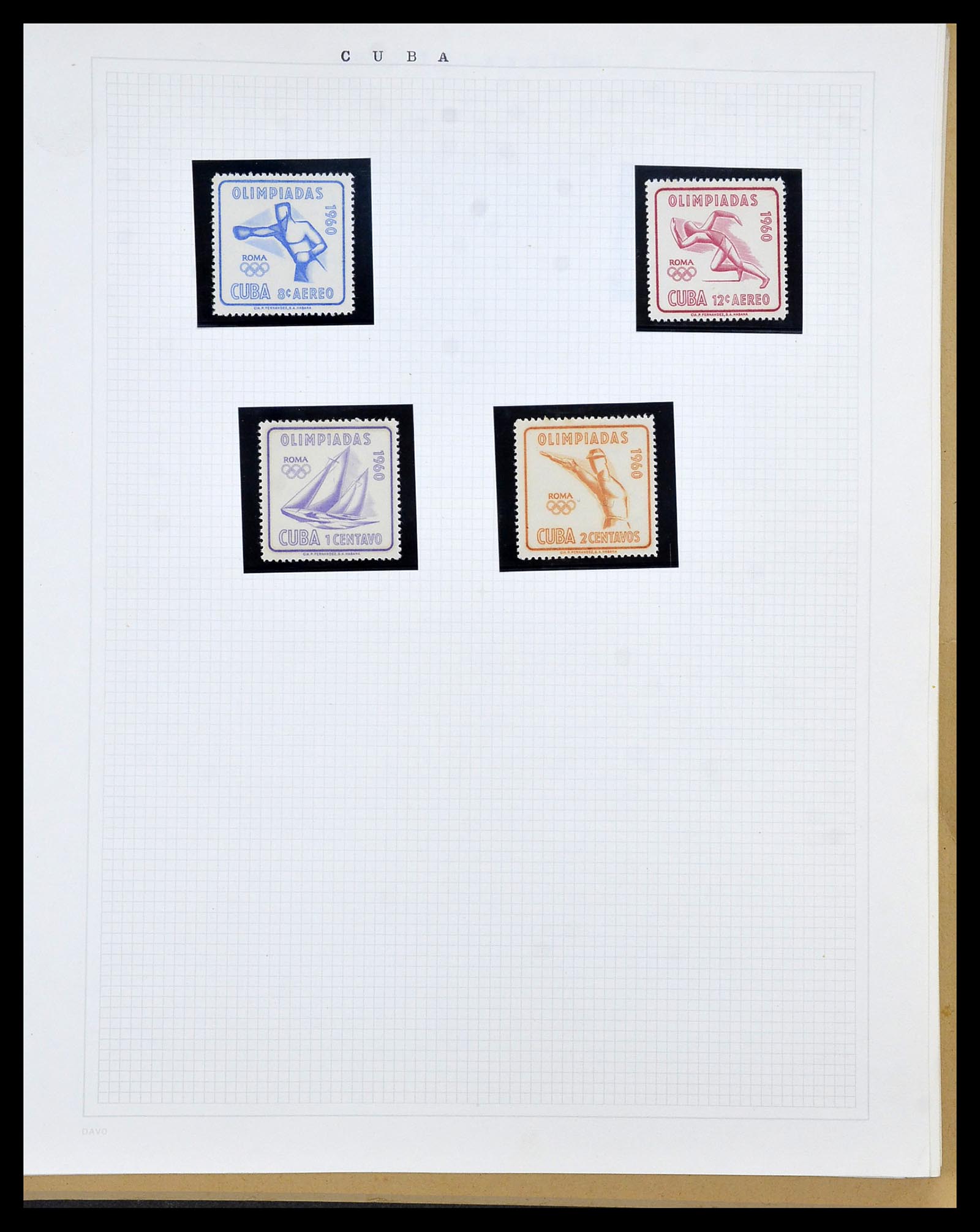 34434 012 - Postzegelverzameling 34434 Olympische Spelen 1920-1976.
