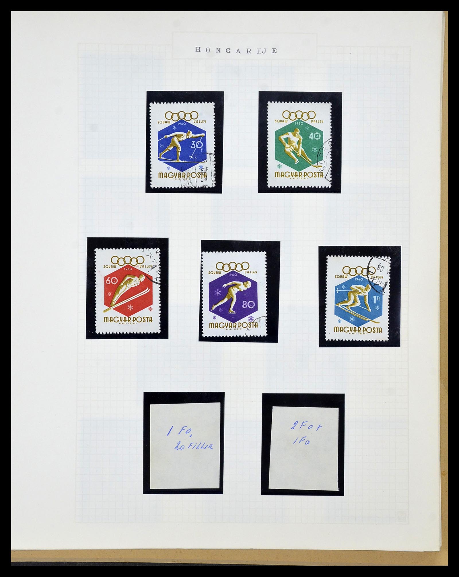 34434 014 - Postzegelverzameling 34434 Olympische Spelen 1920-1976.