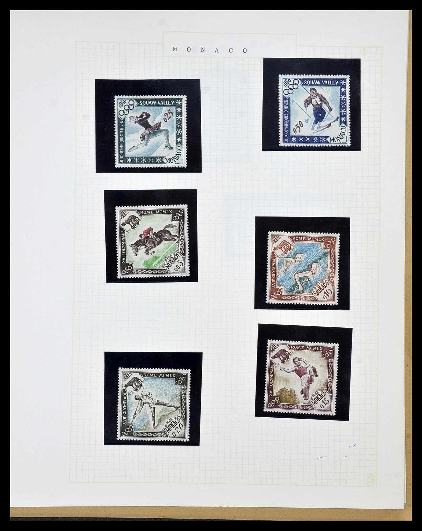34434 018 - Postzegelverzameling 34434 Olympische Spelen 1920-1976.
