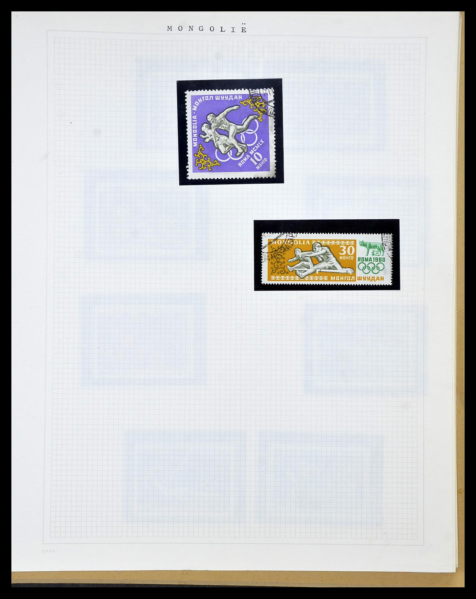 34434 019 - Postzegelverzameling 34434 Olympische Spelen 1920-1976.