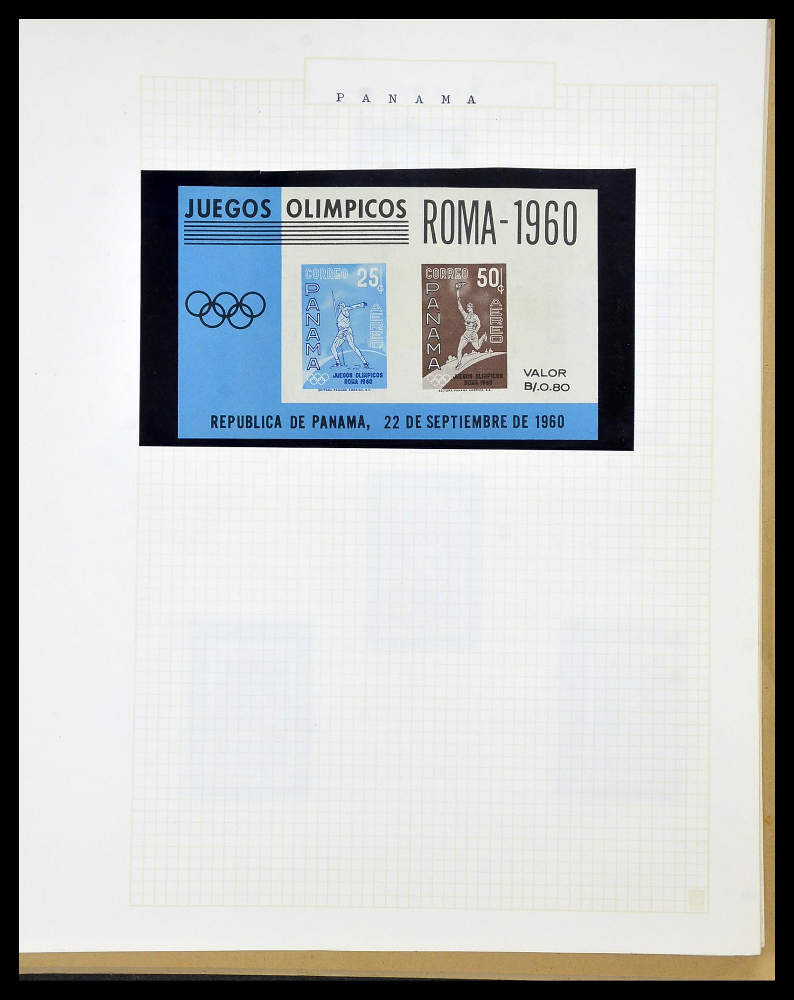 34434 021 - Postzegelverzameling 34434 Olympische Spelen 1920-1976.