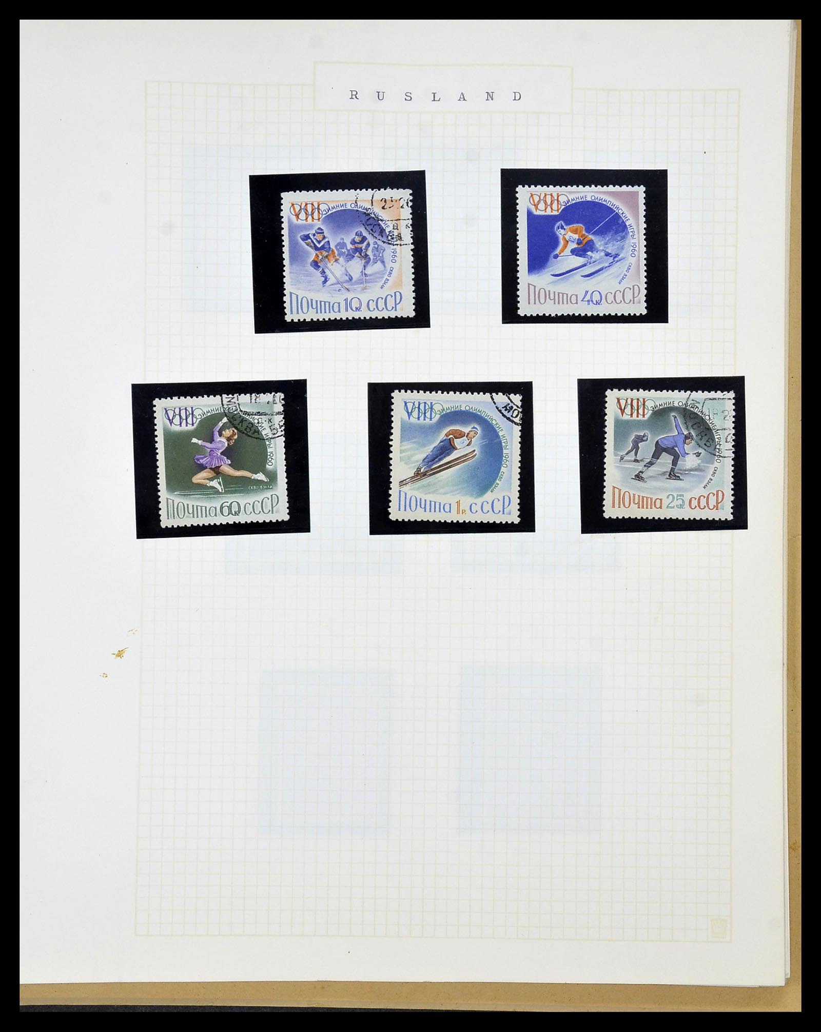34434 025 - Postzegelverzameling 34434 Olympische Spelen 1920-1976.