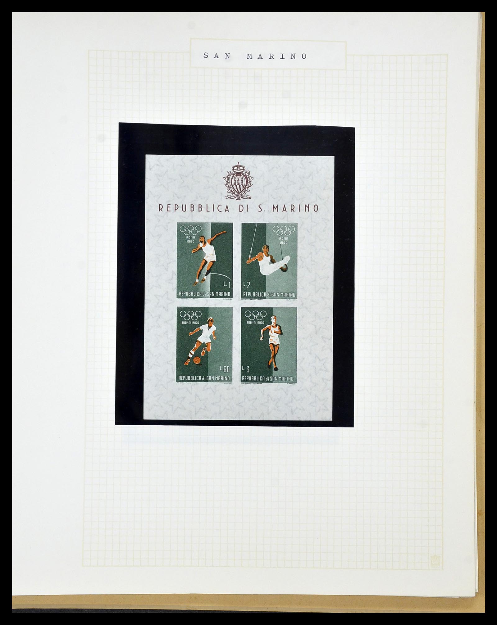 34434 028 - Postzegelverzameling 34434 Olympische Spelen 1920-1976.