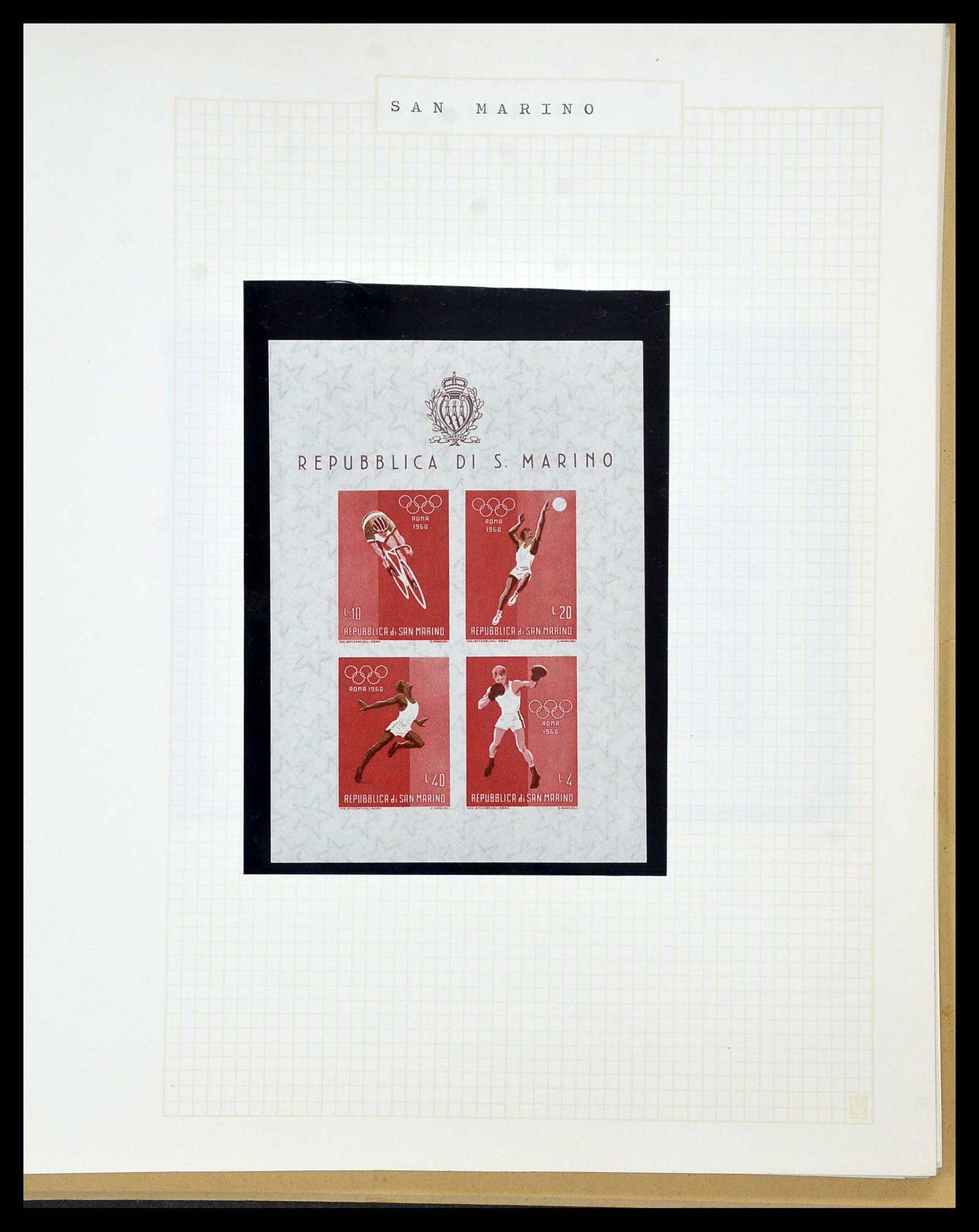 34434 029 - Postzegelverzameling 34434 Olympische Spelen 1920-1976.
