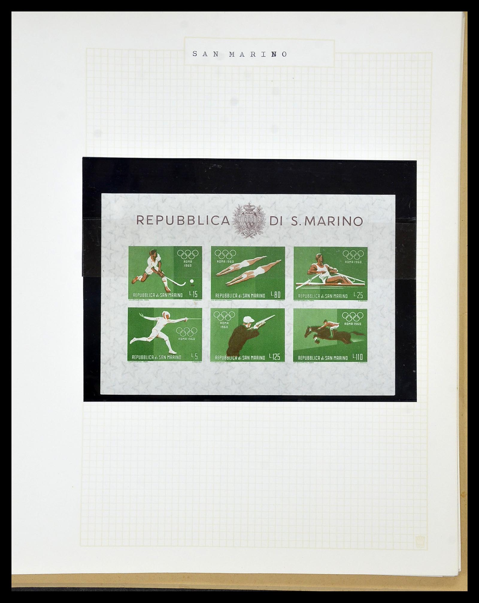 34434 030 - Postzegelverzameling 34434 Olympische Spelen 1920-1976.