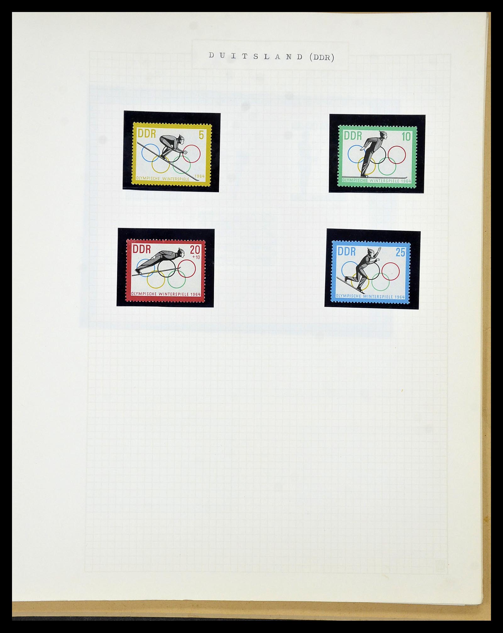 34434 036 - Postzegelverzameling 34434 Olympische Spelen 1920-1976.