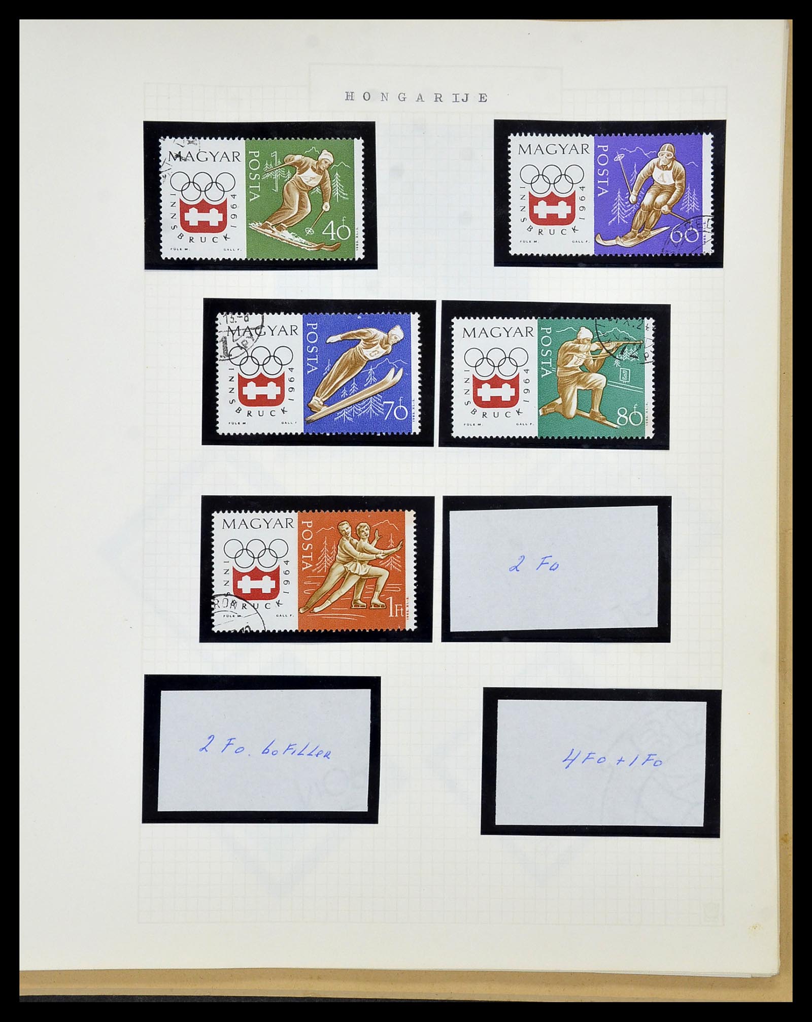 34434 038 - Postzegelverzameling 34434 Olympische Spelen 1920-1976.