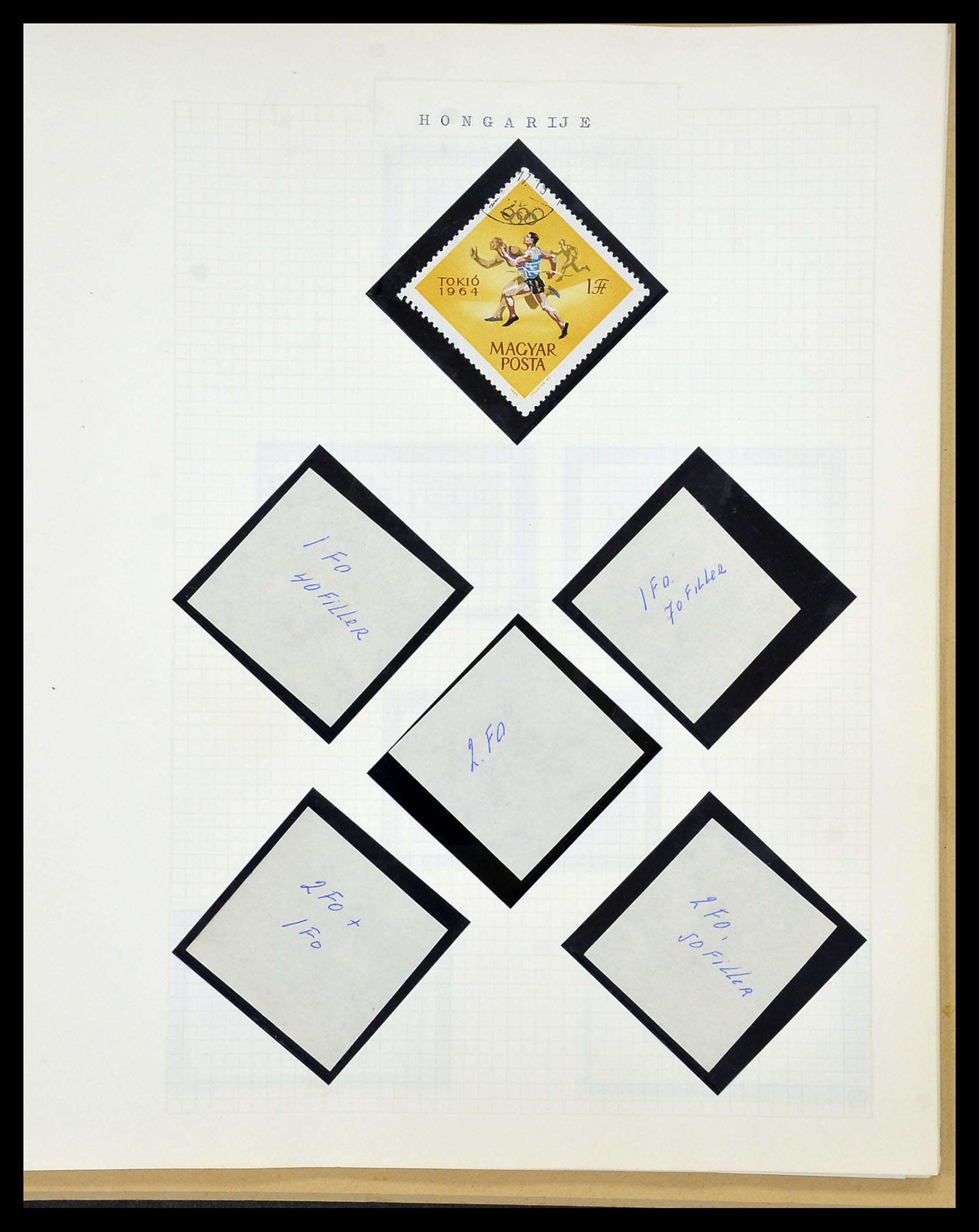 34434 040 - Postzegelverzameling 34434 Olympische Spelen 1920-1976.