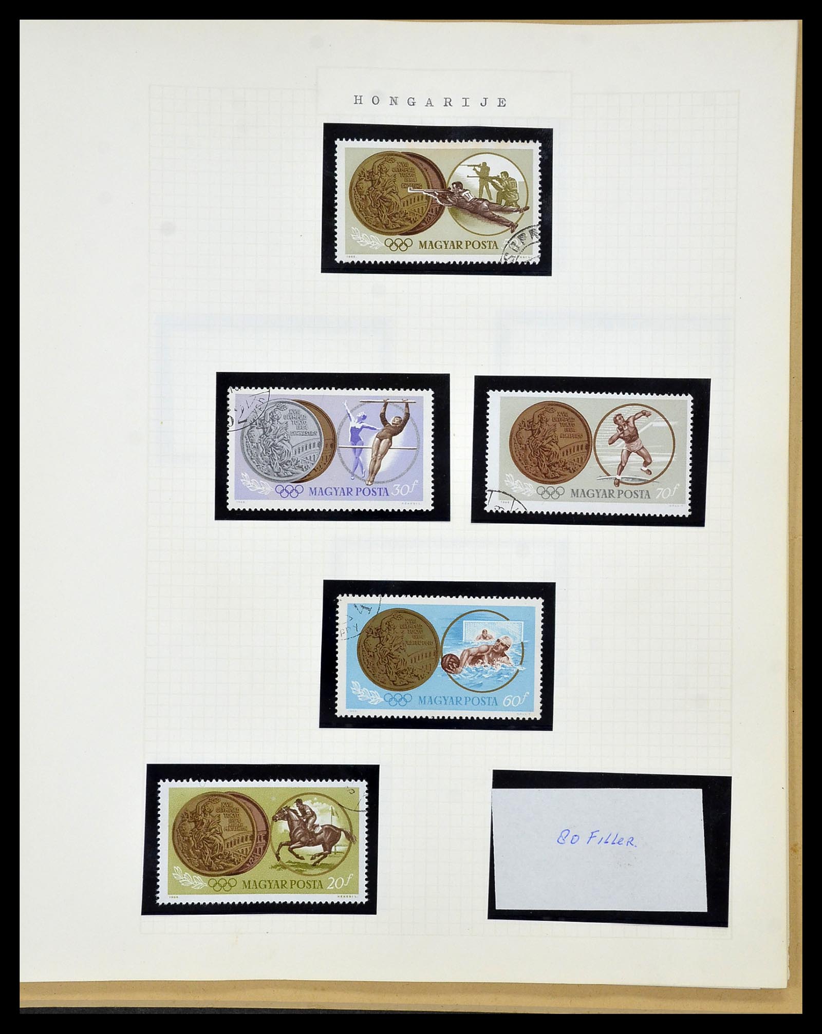 34434 041 - Postzegelverzameling 34434 Olympische Spelen 1920-1976.