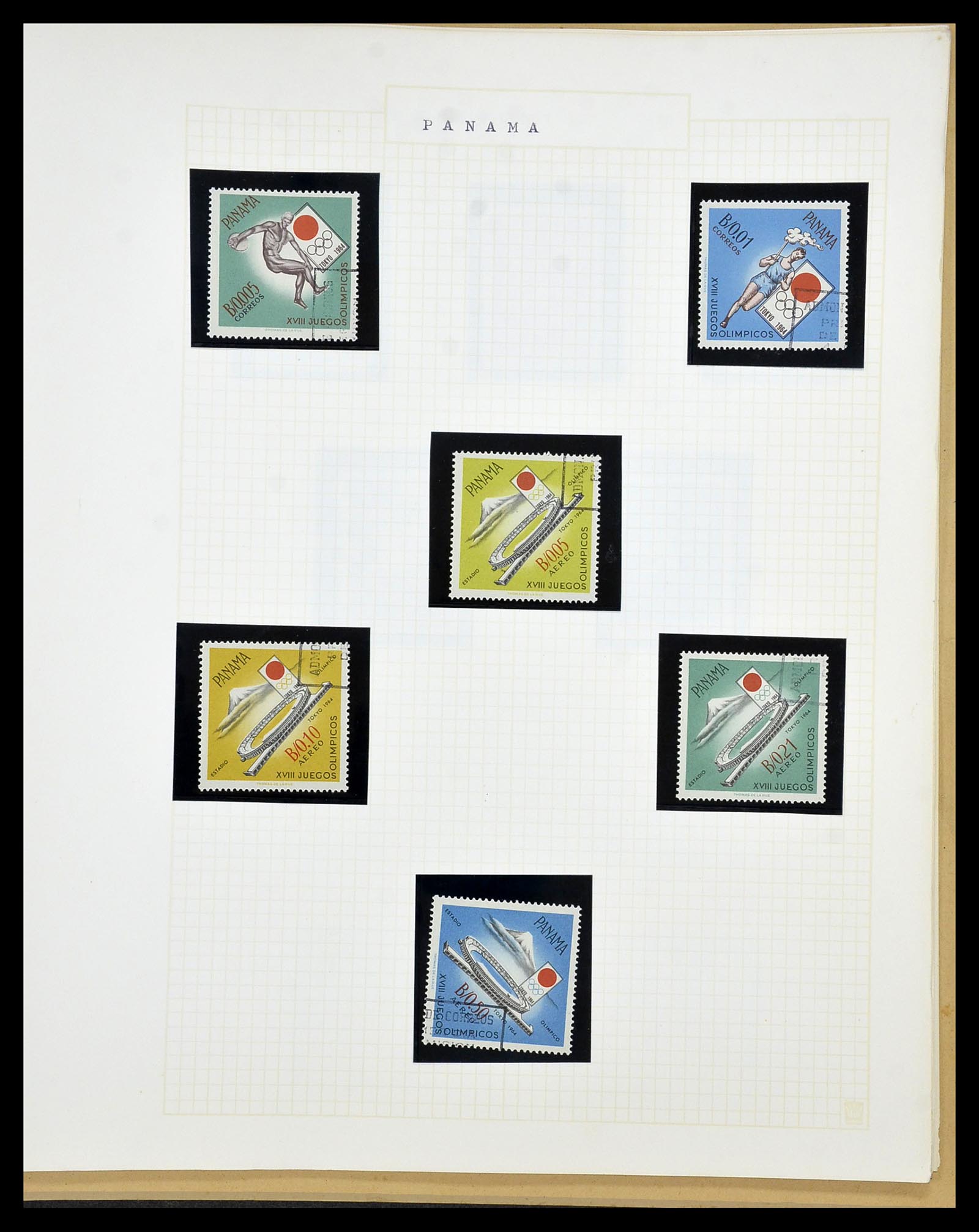 34434 043 - Postzegelverzameling 34434 Olympische Spelen 1920-1976.